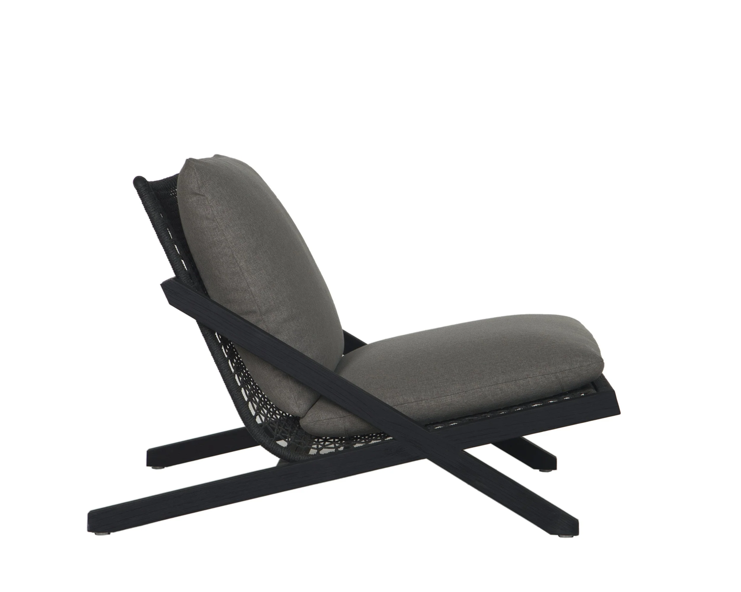 Bari Lounge Chair - Charcoal - Gracebay Grey - Image 3