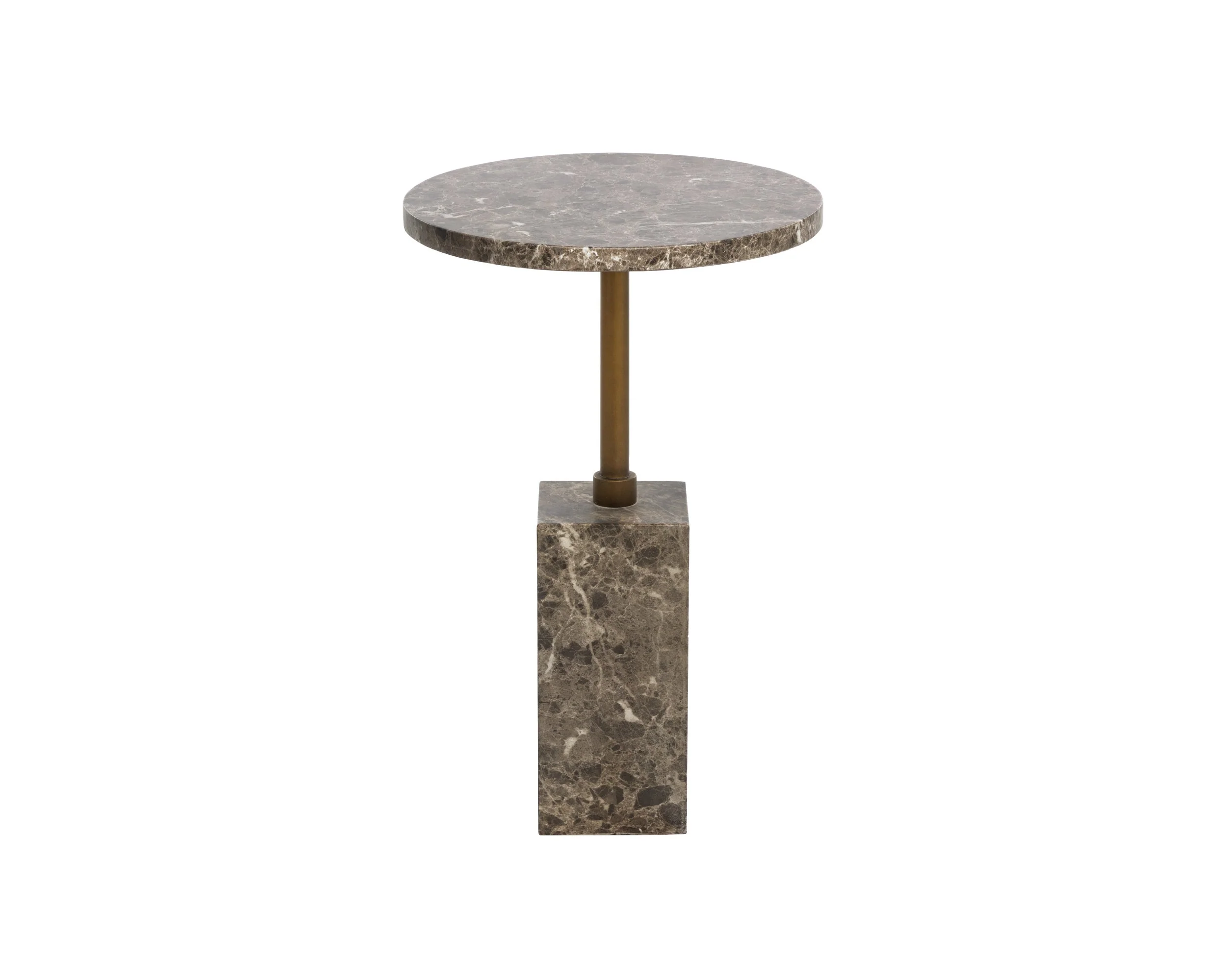 Mizani End Table - Marble Look - Dark Emperador - Image 3