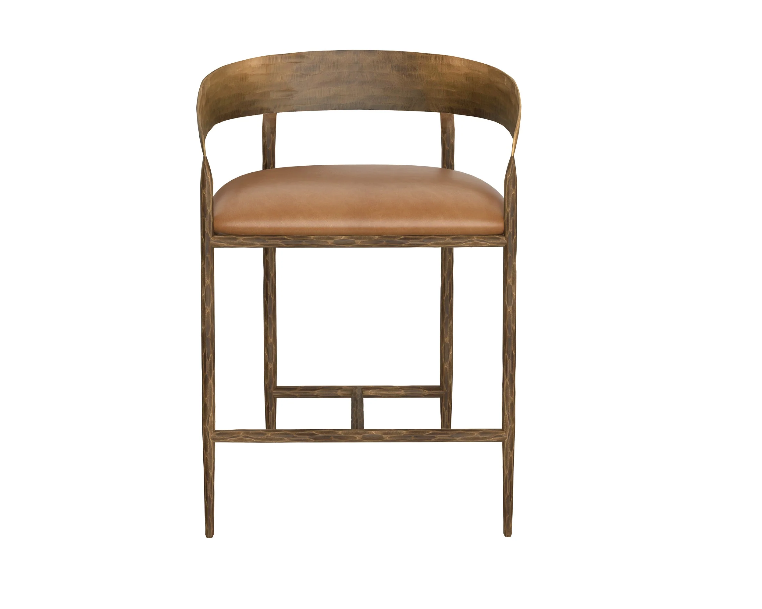 Zanatta Counter Stool - Tan Leather - Image 2