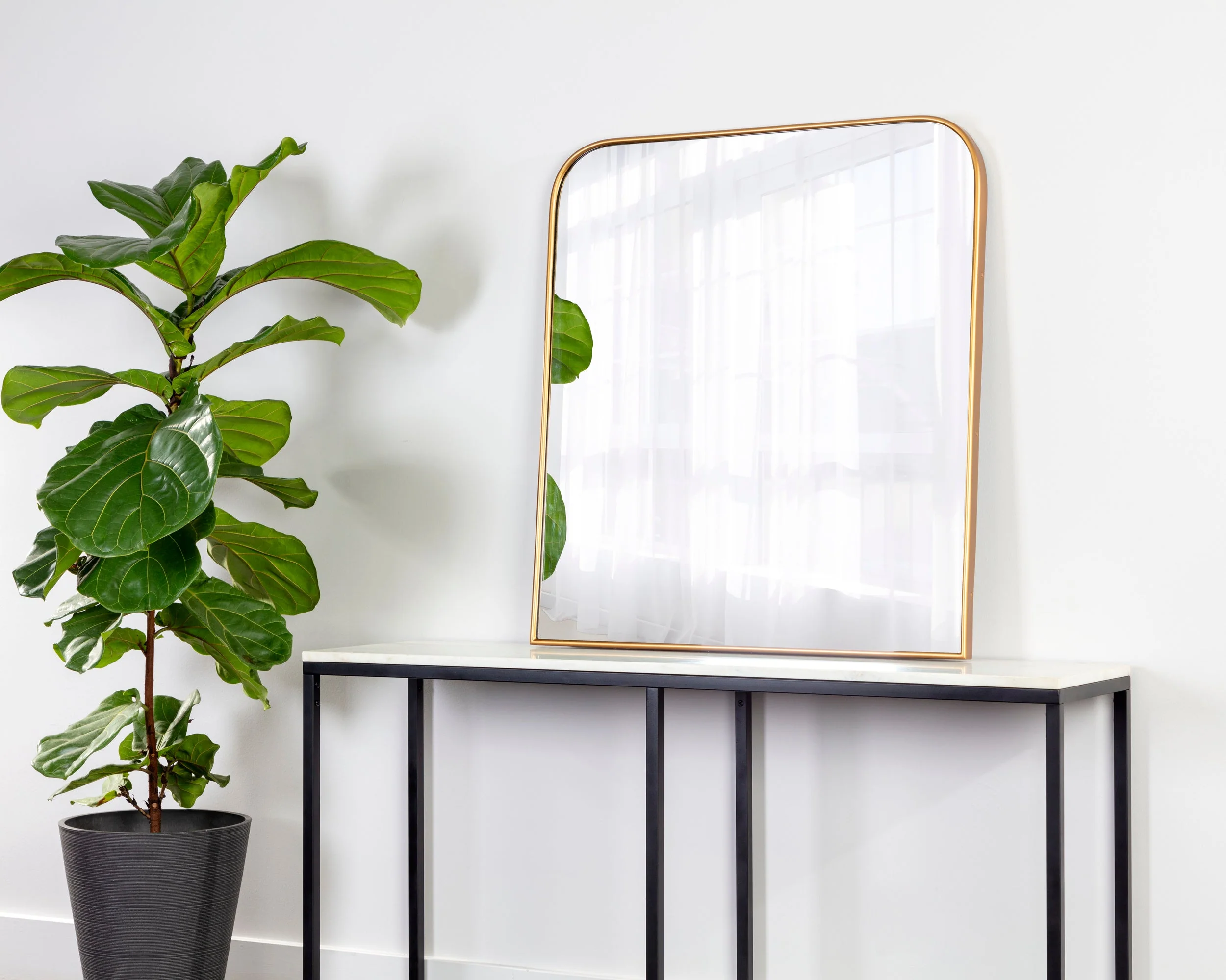 Calabasas Wall Mirror - Brass - Image 3