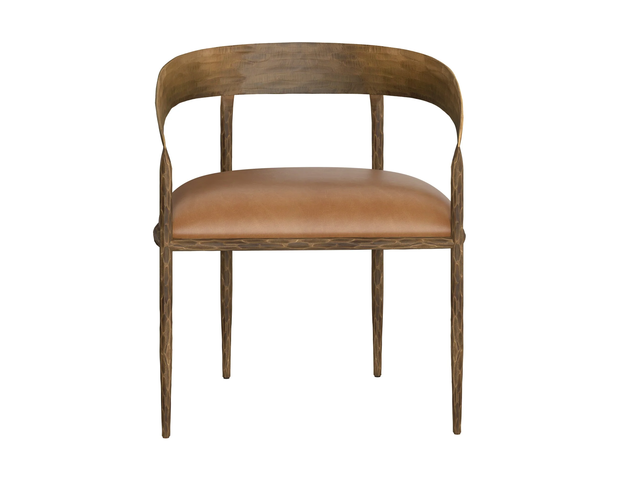 Zanatta Dining Armchair - Tan Leather - Image 2