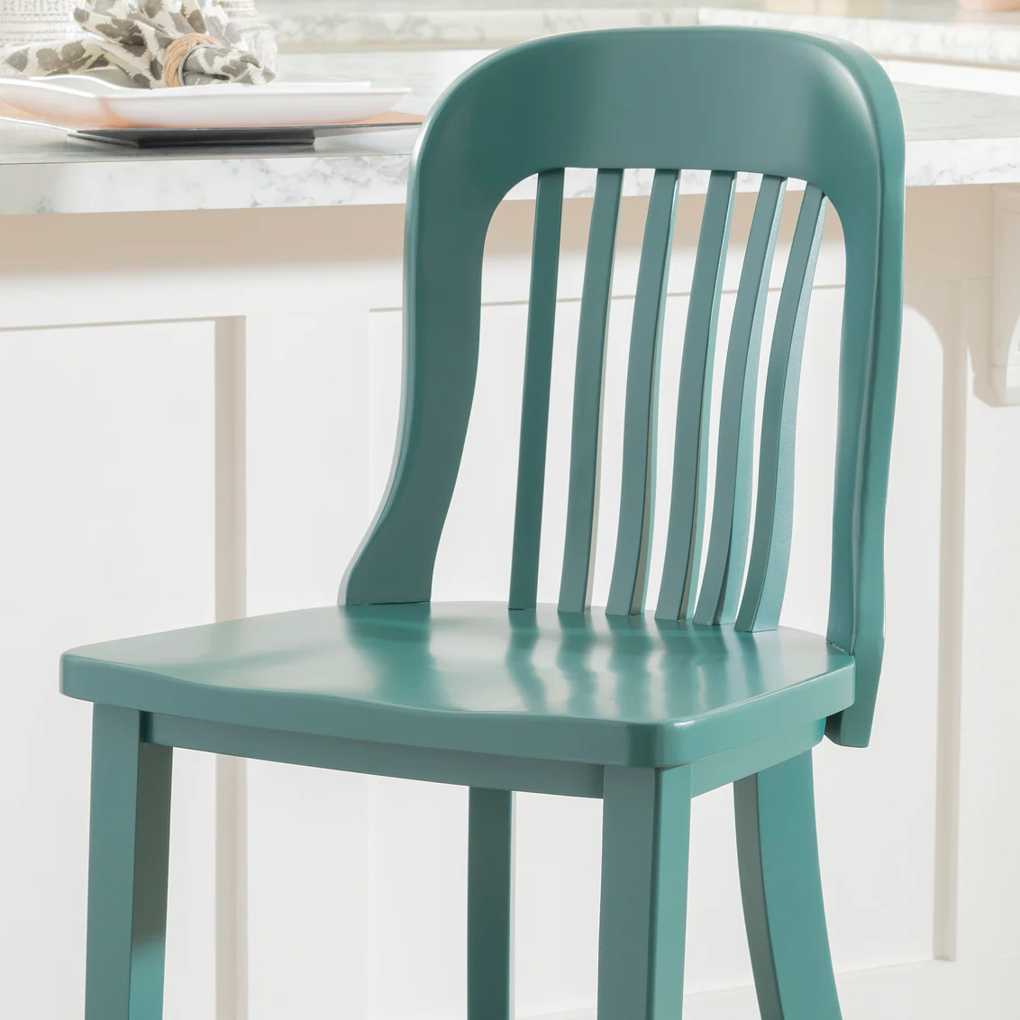 NORMAN GREEN COUNTER STOOL W WOOD SEAT AC109GRN02ASU - price per chair - Image 3