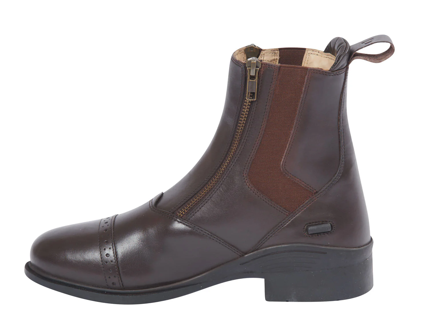 Dublin Evolution Double Zip Front Paddock Boots, Brown - Image 3