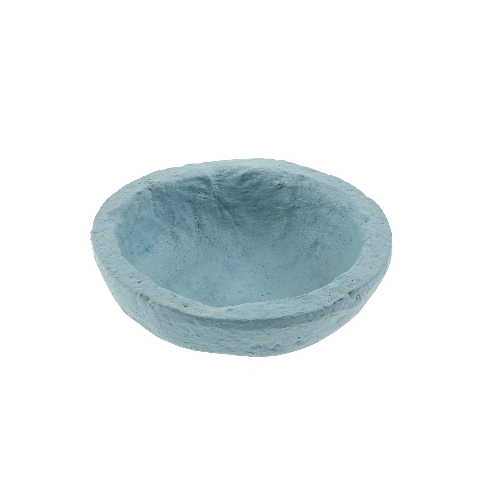 Paper Mache Mini Bowl, Blue - Image 1