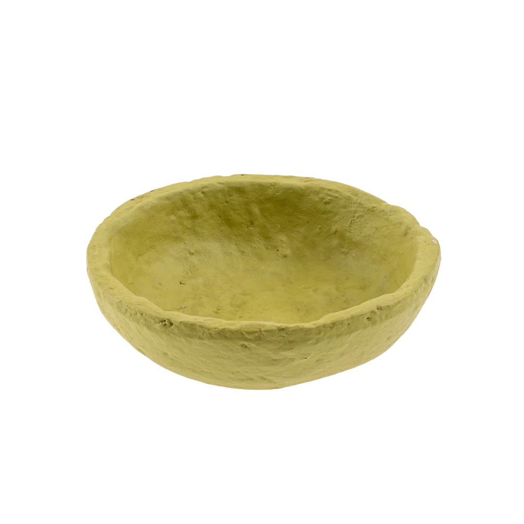 Paper Mache Mini Bowl, Green - Image 2