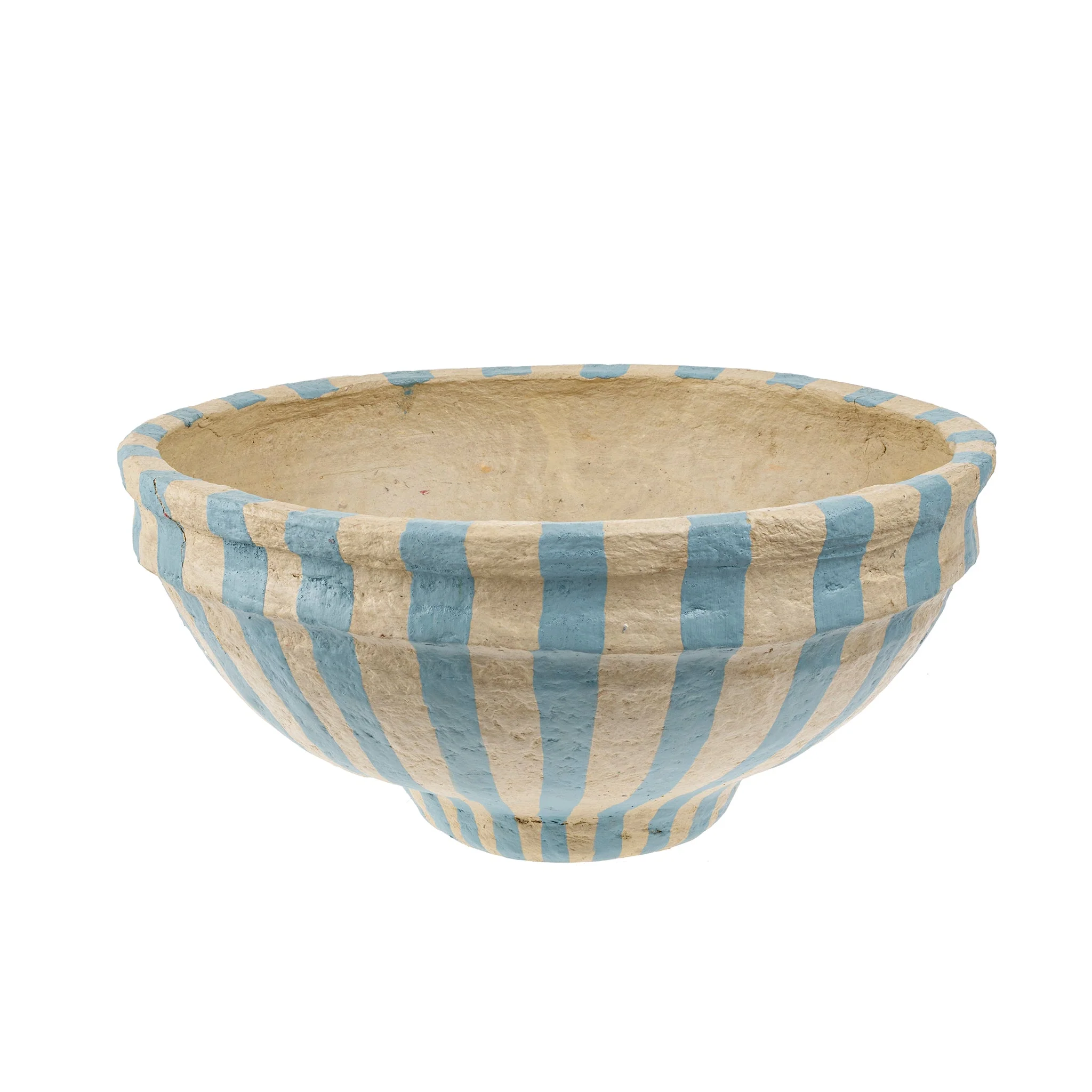 Painted Paper Mache Bowl L - Image 1