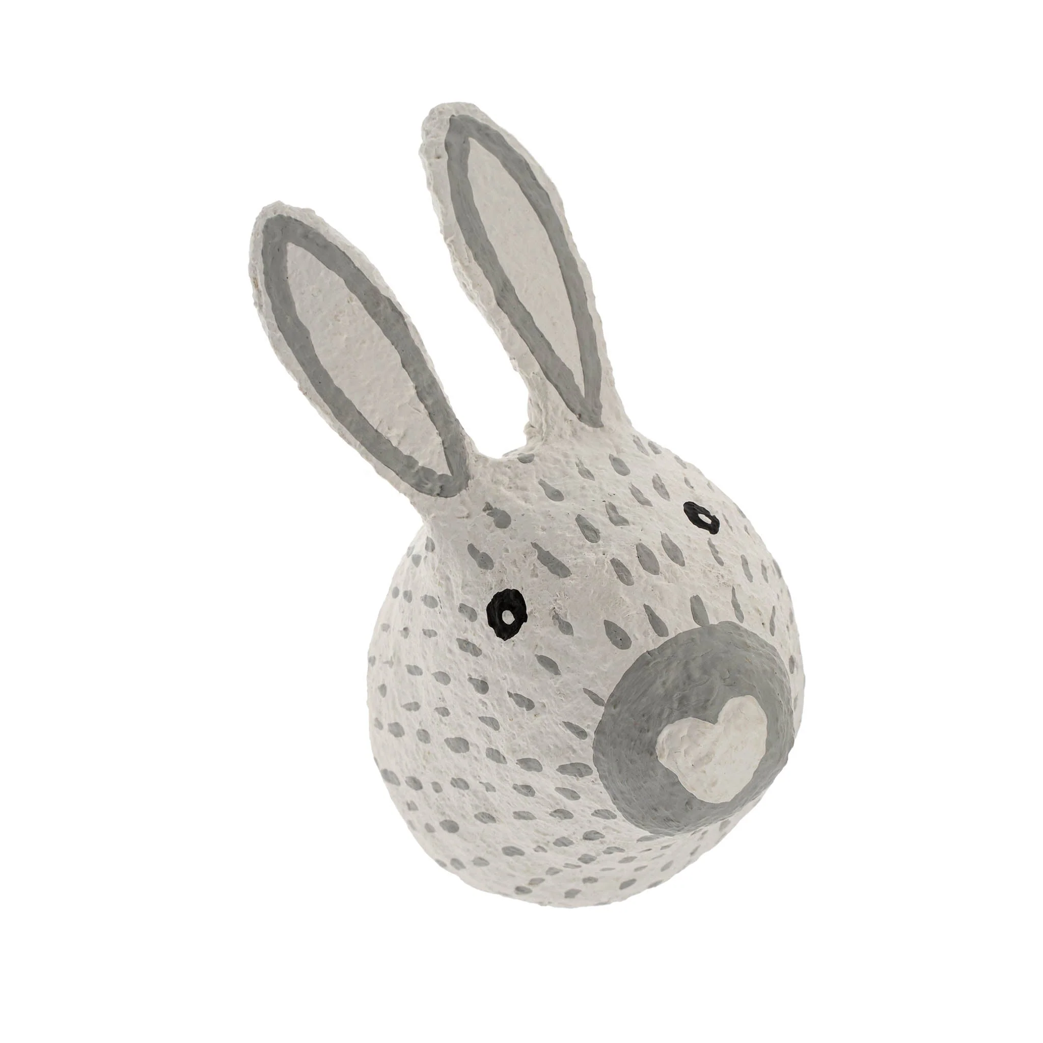 Cotton Mache Wall Trophy, Bunny - Image 1