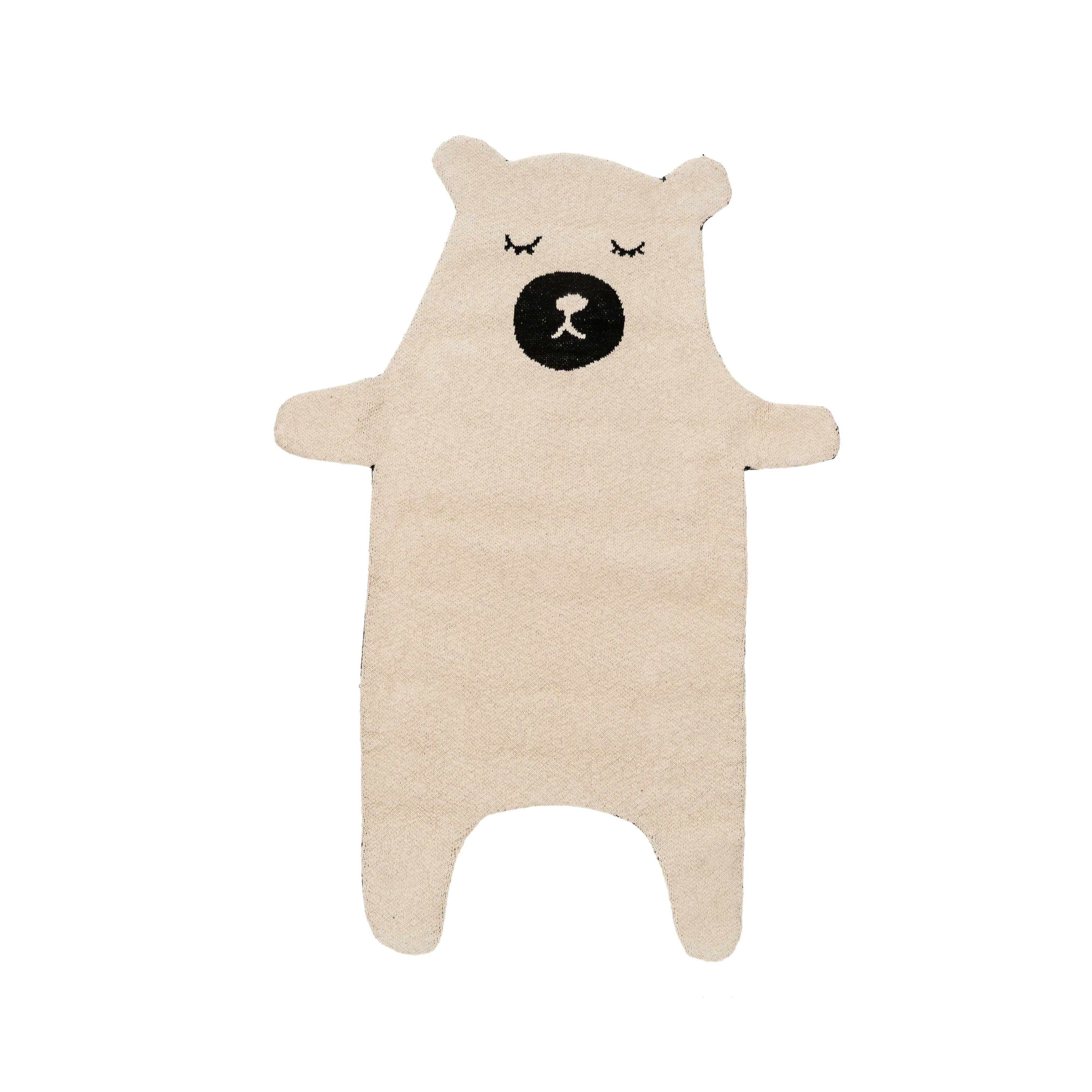 Sleepy Bear Knit Rug - Image 1