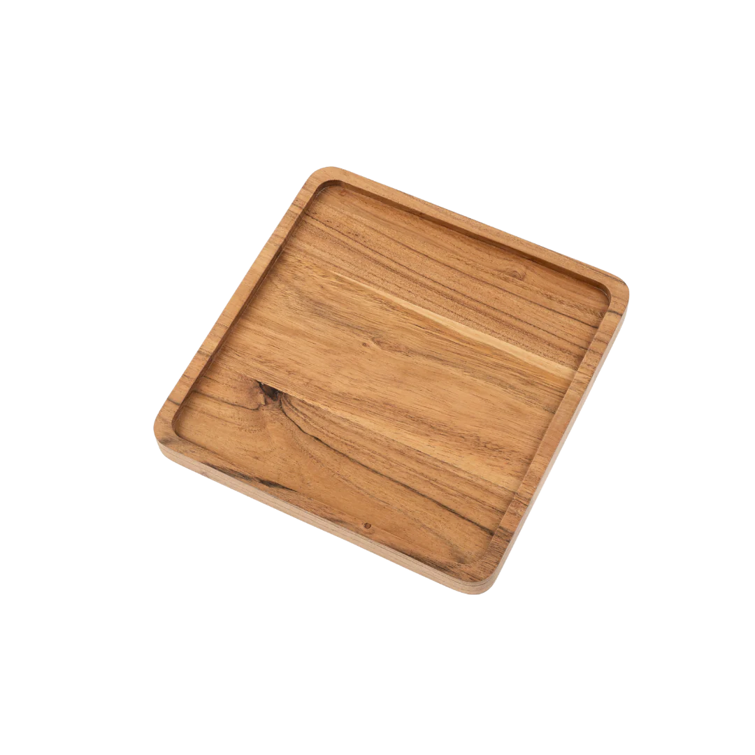 Heritage Square Tray S, Acacia