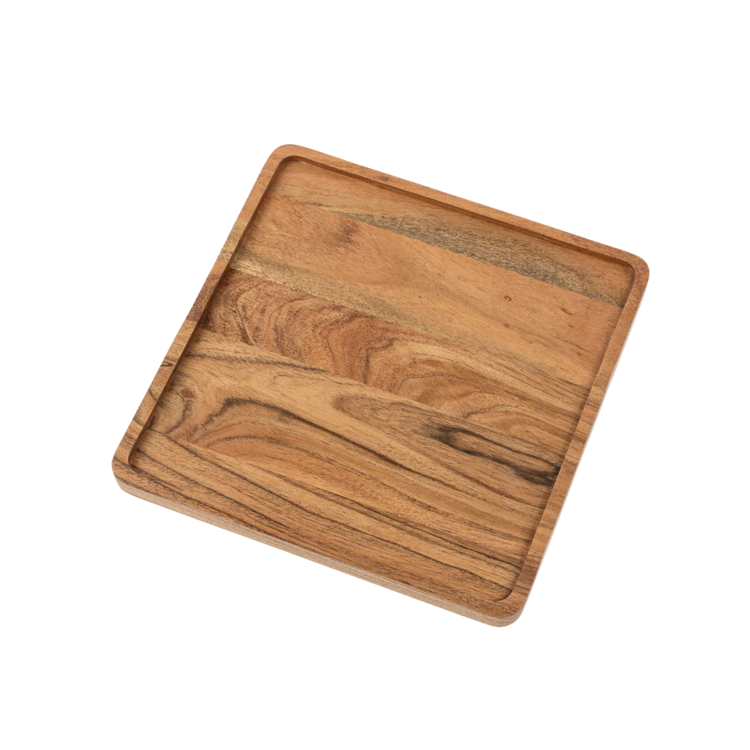 Heritage Square Tray L, Acacia