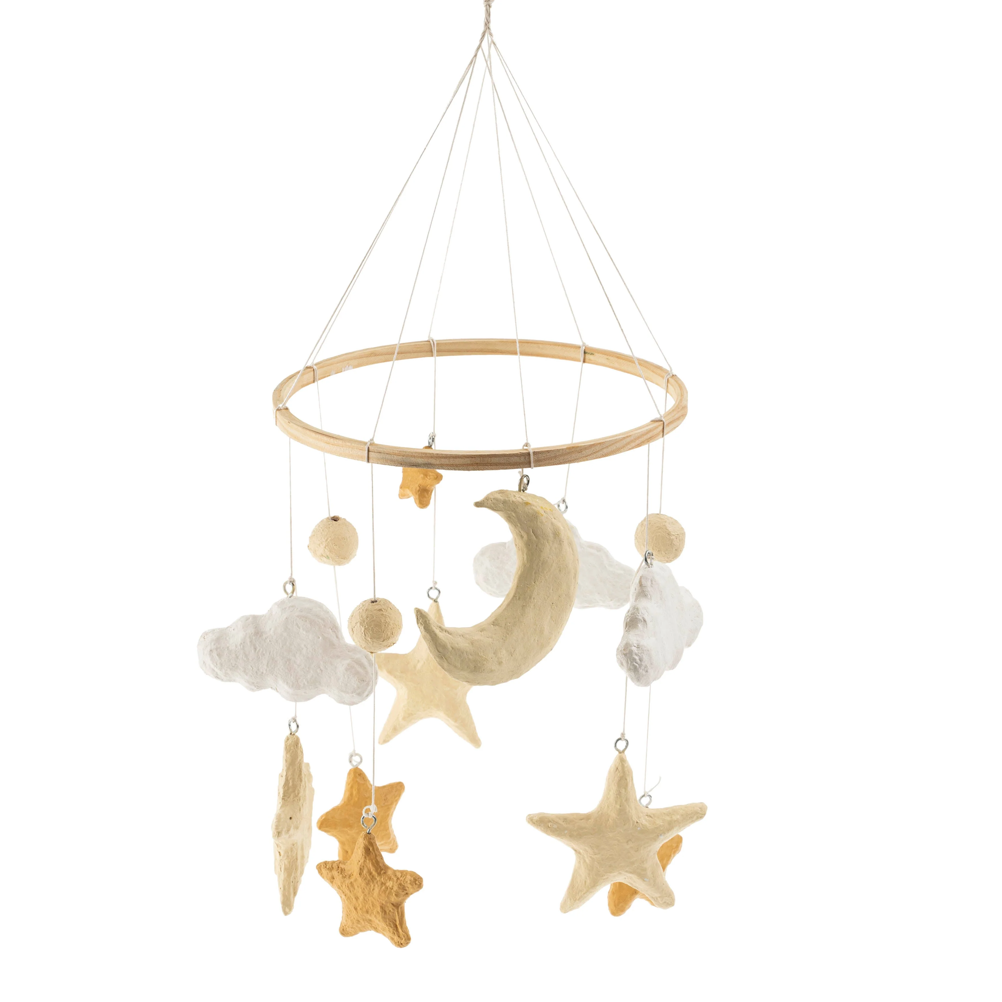 Celestial Cotton Mache Mobile - Image 1