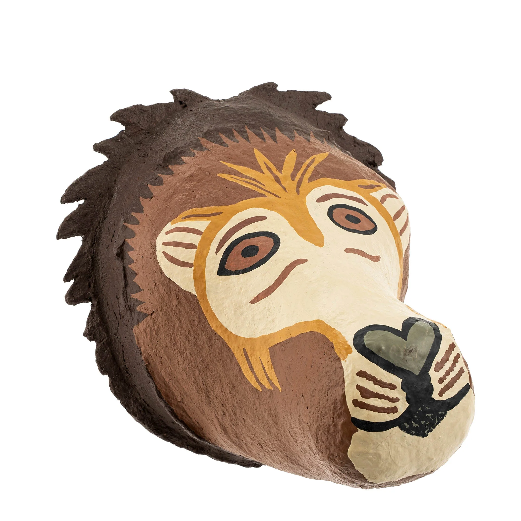 Cotton Mache Wall Trophy, Lion - Image 1