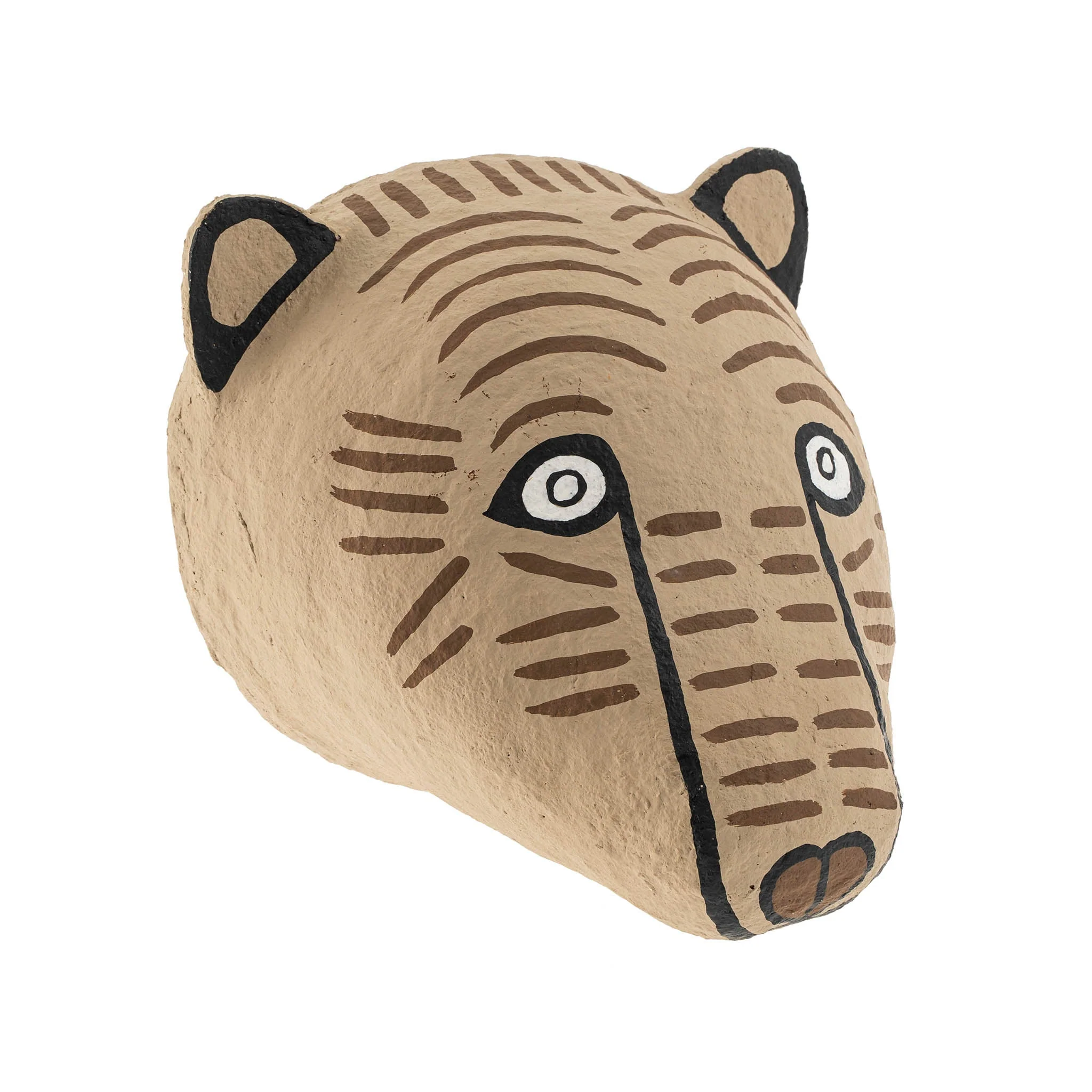 Cotton Mache Wall Trophy, Bear - Image 1