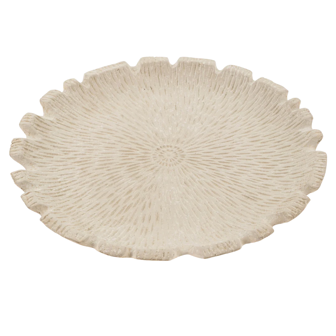 Coral Paper Mache Tray - Image 2