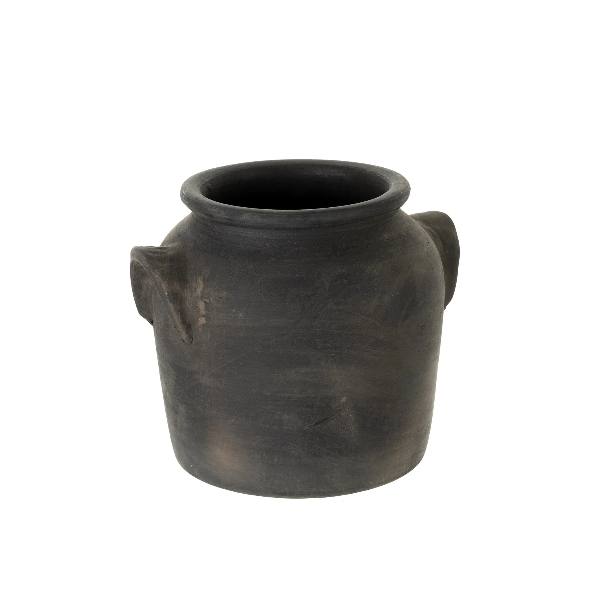 Metope Burnt Terracotta Urn - Image 2