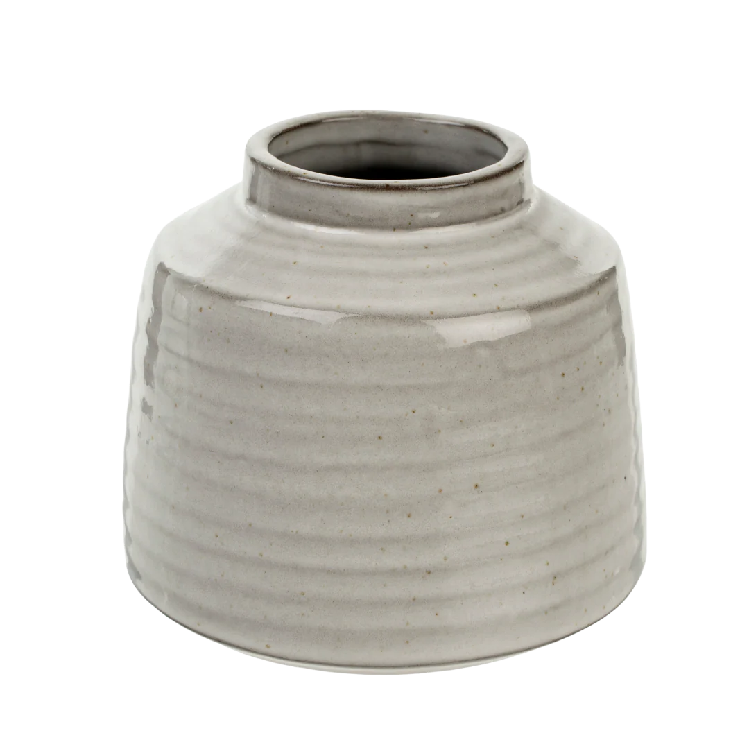 Poplar Vase L, White - Image 1