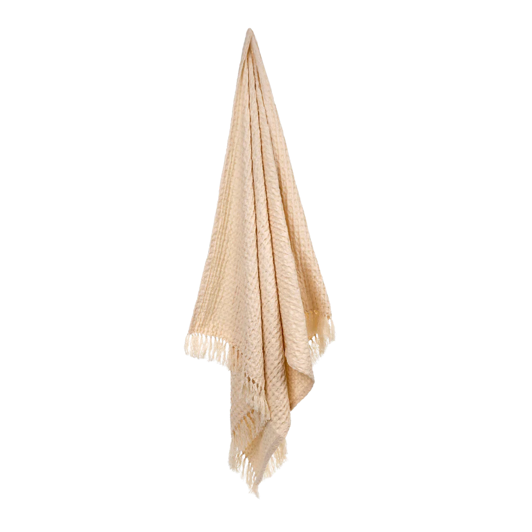 Waffle Bath Towel, Natural - Image 2