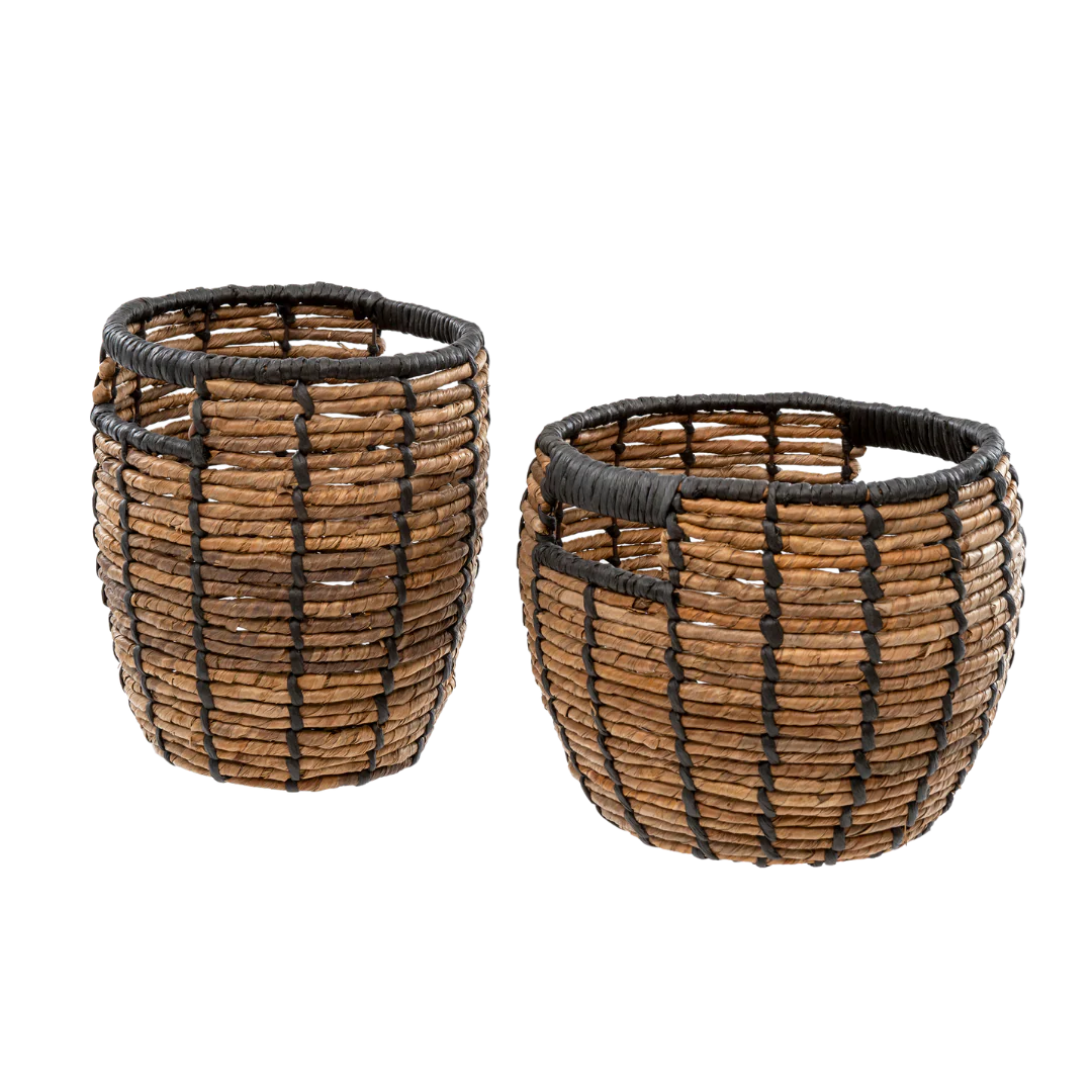 Maeve Baskets S/2, Black - Image 2