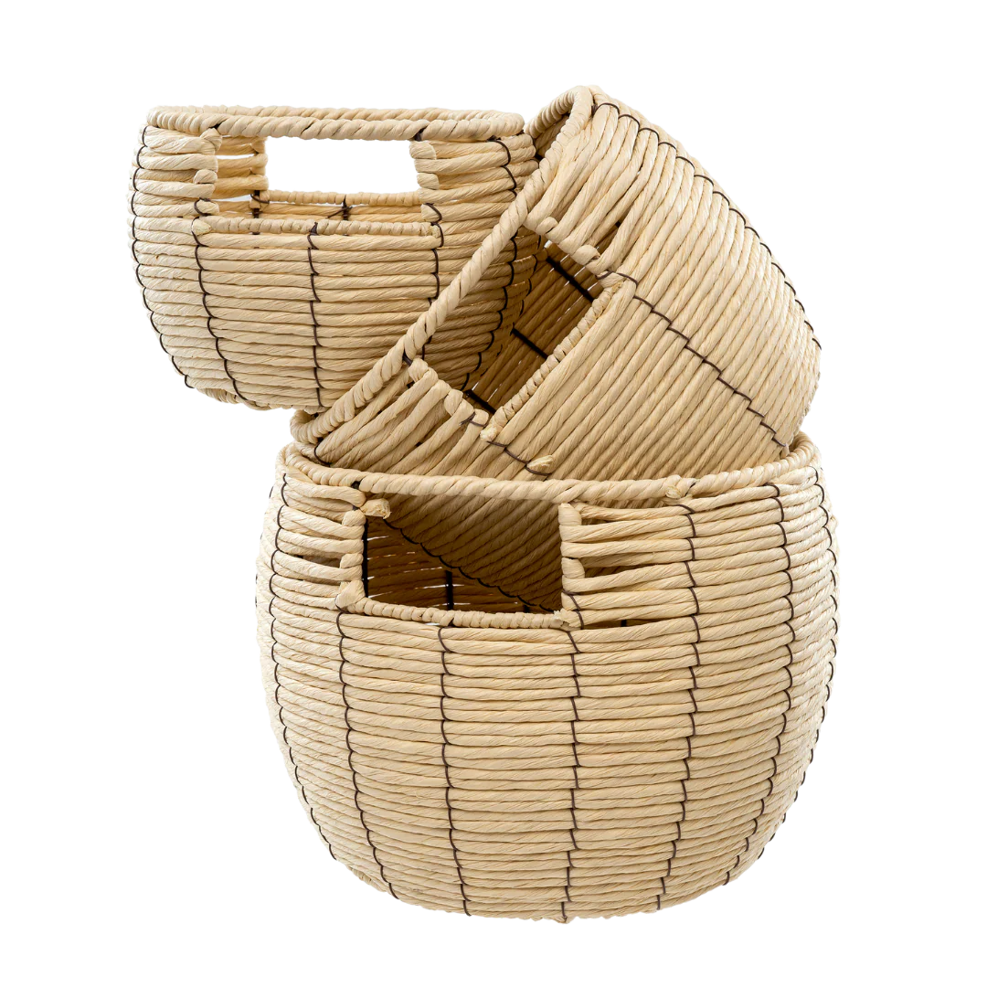 Maeve Baskets S/3, Natural - Image 3