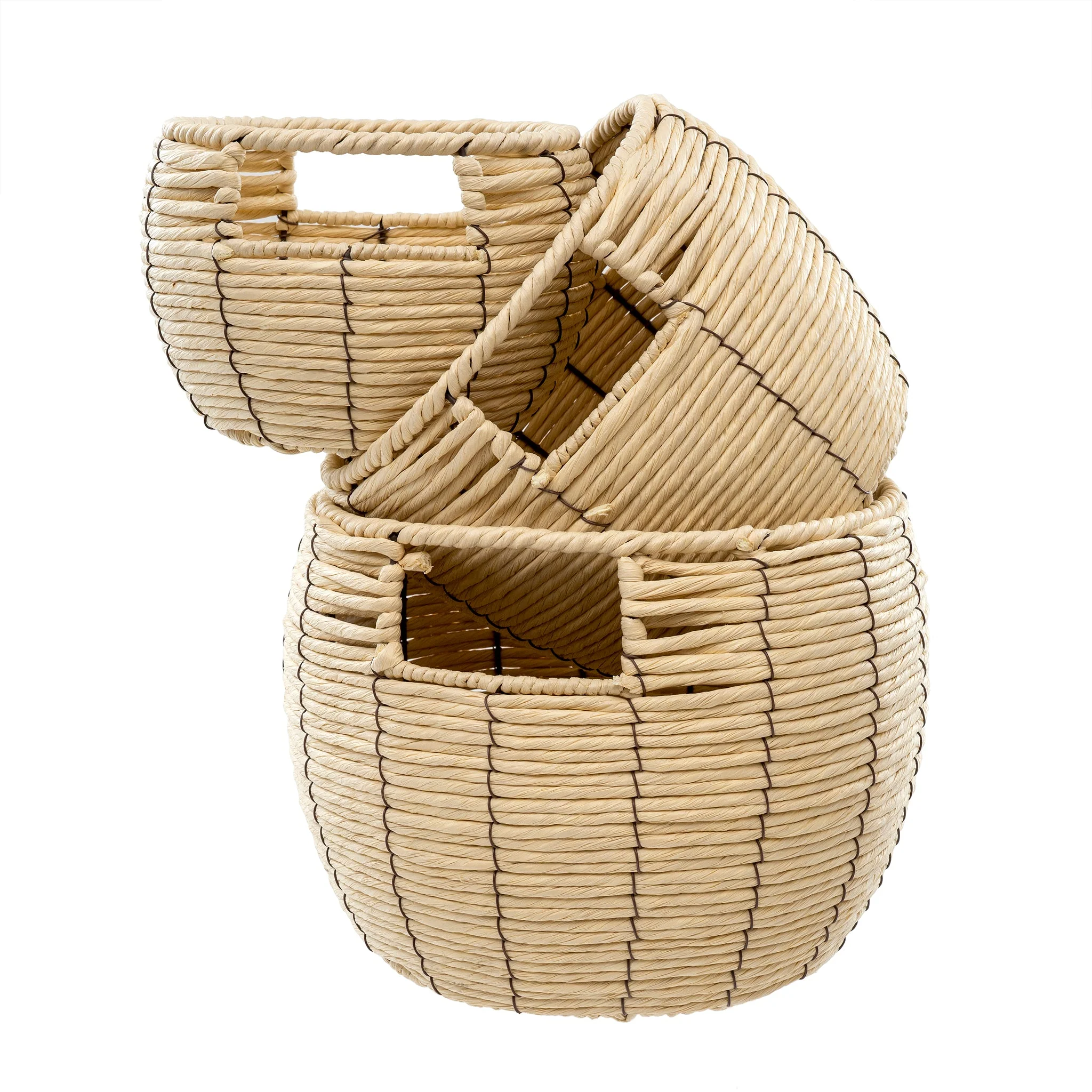 Maeve Baskets S/3, Natural - Image 2