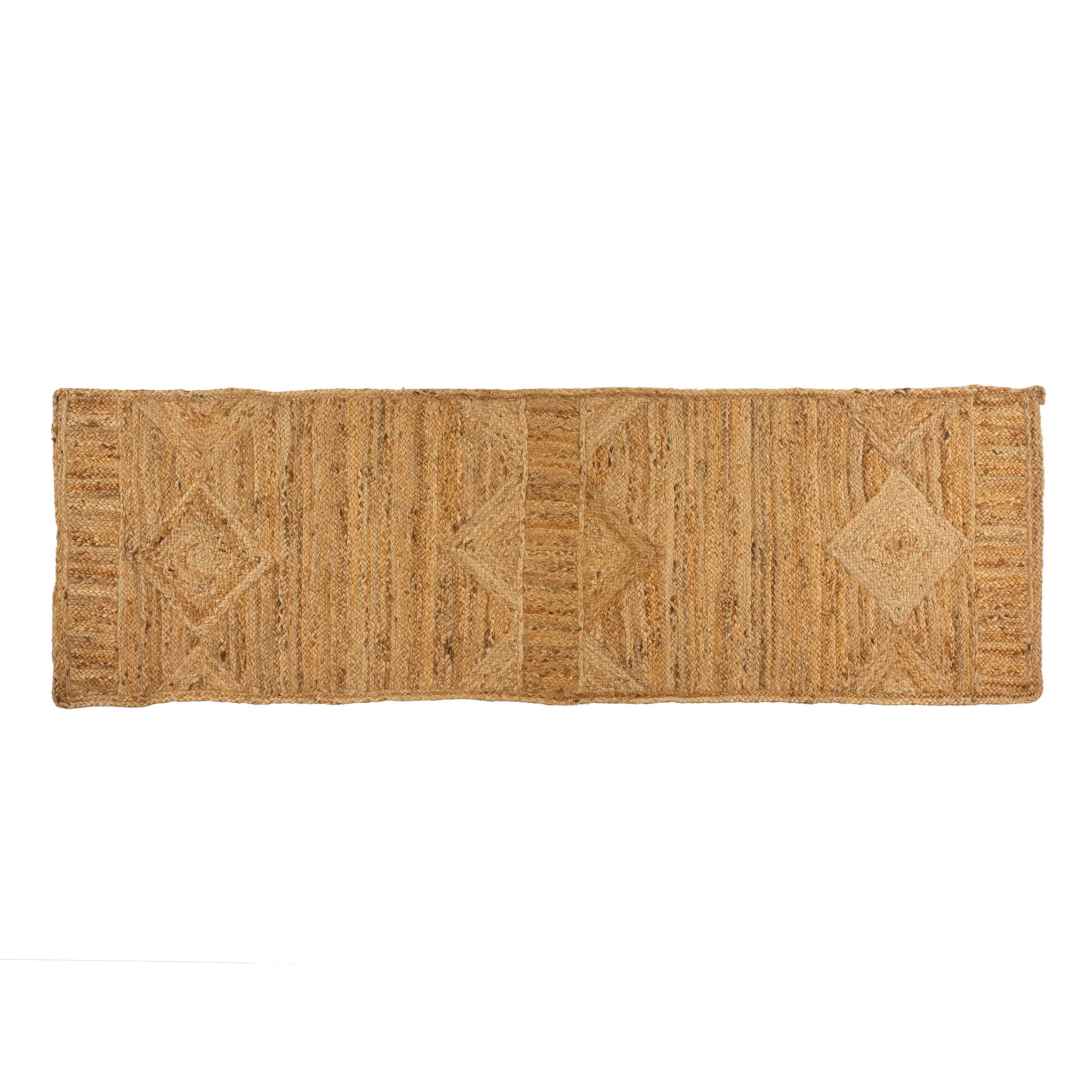 Jute Diamond Runner Rug - 2.5x8 - Image 1