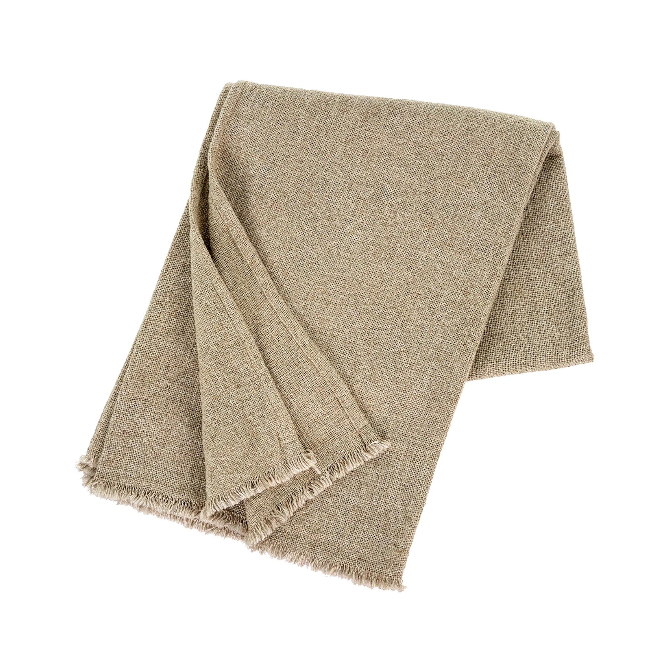 Selena Linen End of Bed Blanket, Lichen - Image 1