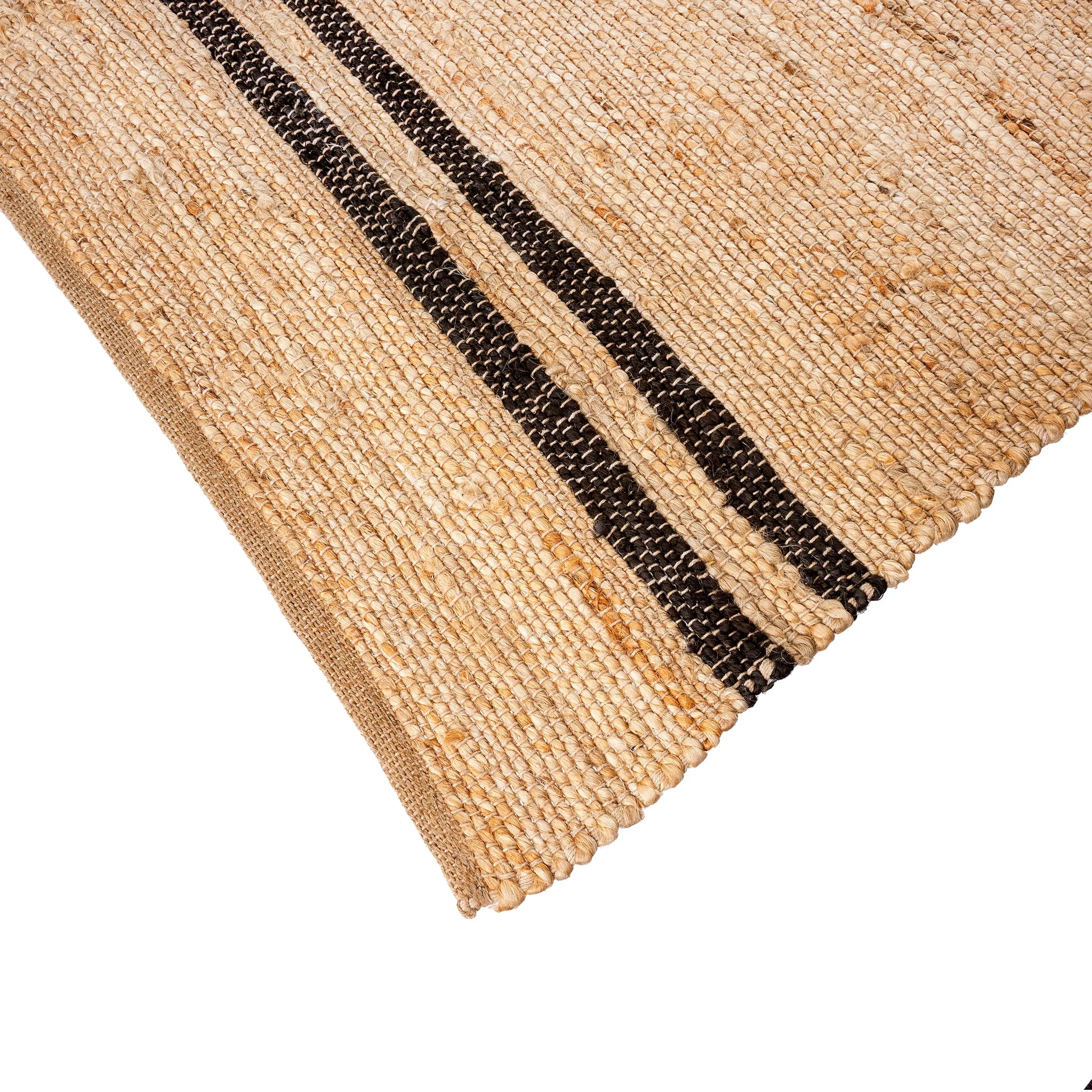 Coastal Stripe Rug, Black - 4x6 - Image 2