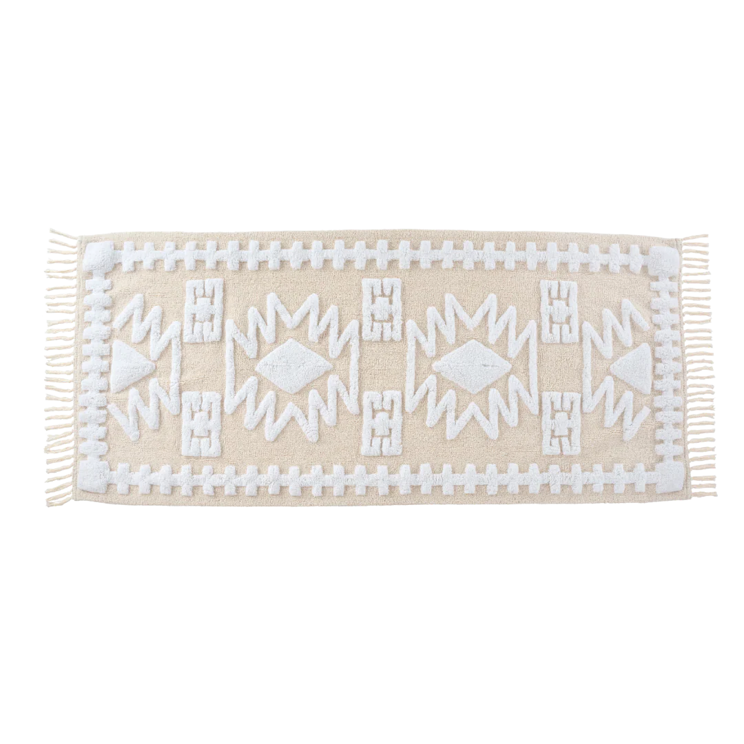 Kilim Bath Mat, Diamonds