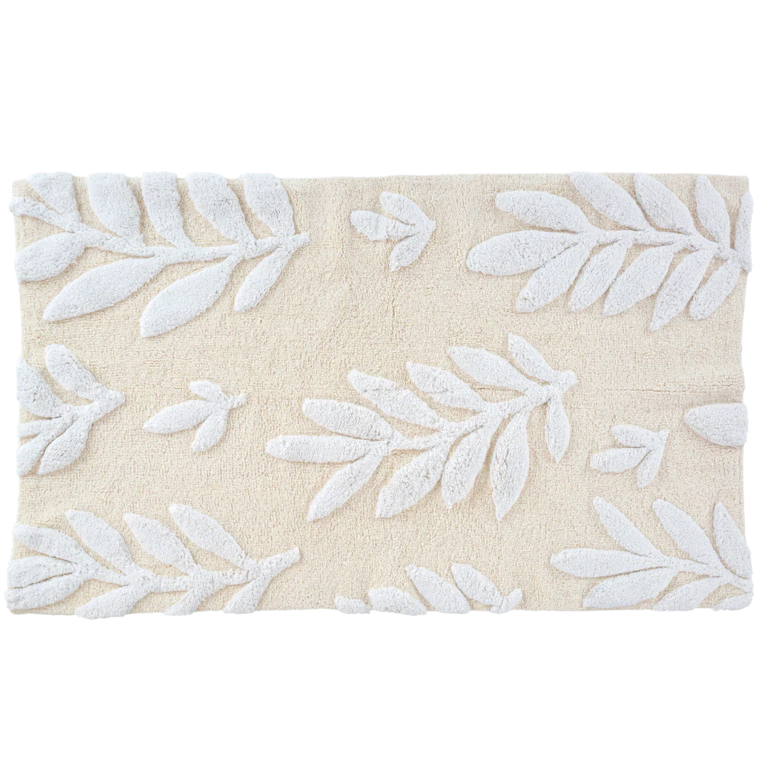 Fern Fronds Double Wide Bath Mat