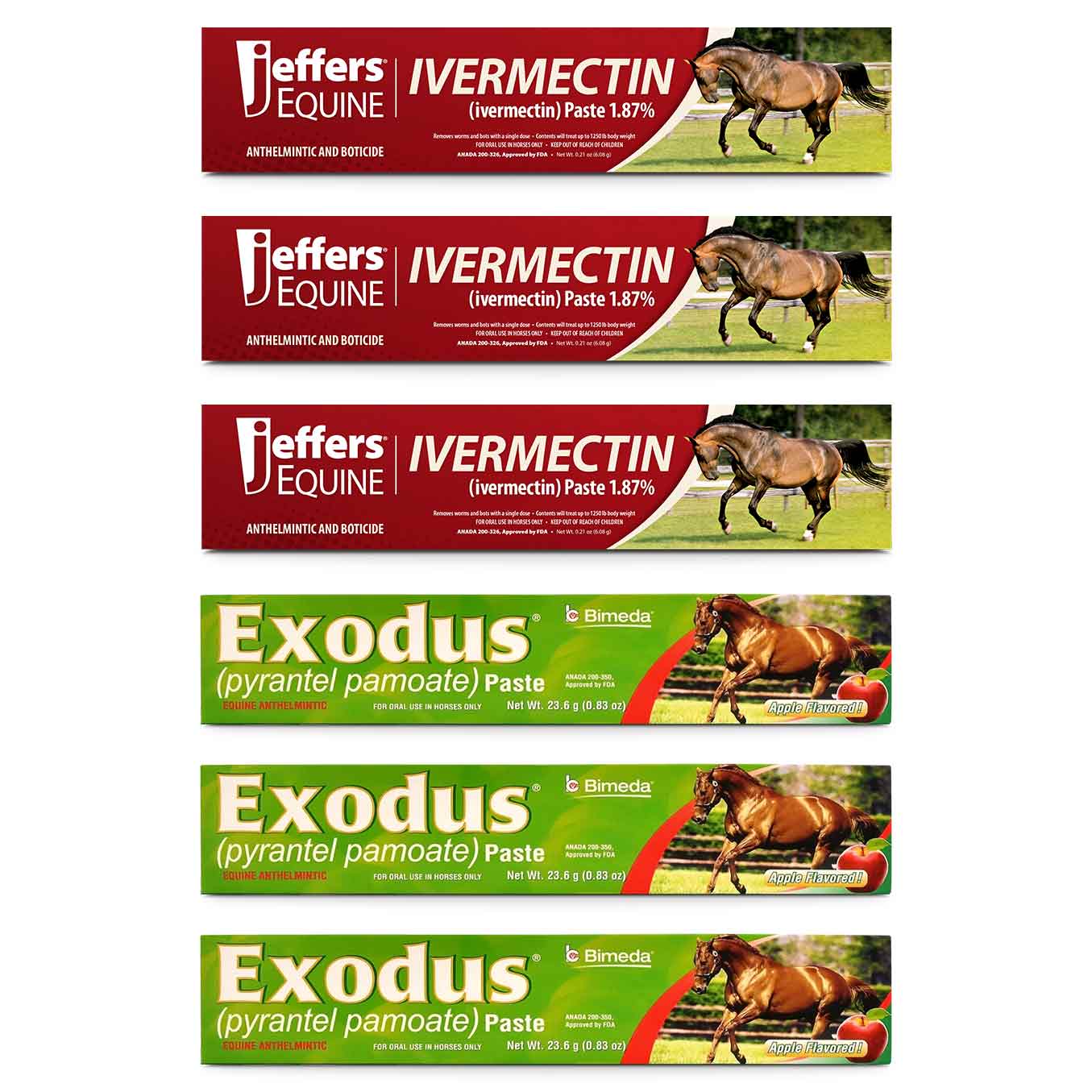 Jeffers 1-Year Horse Deworming Kit - Image 2