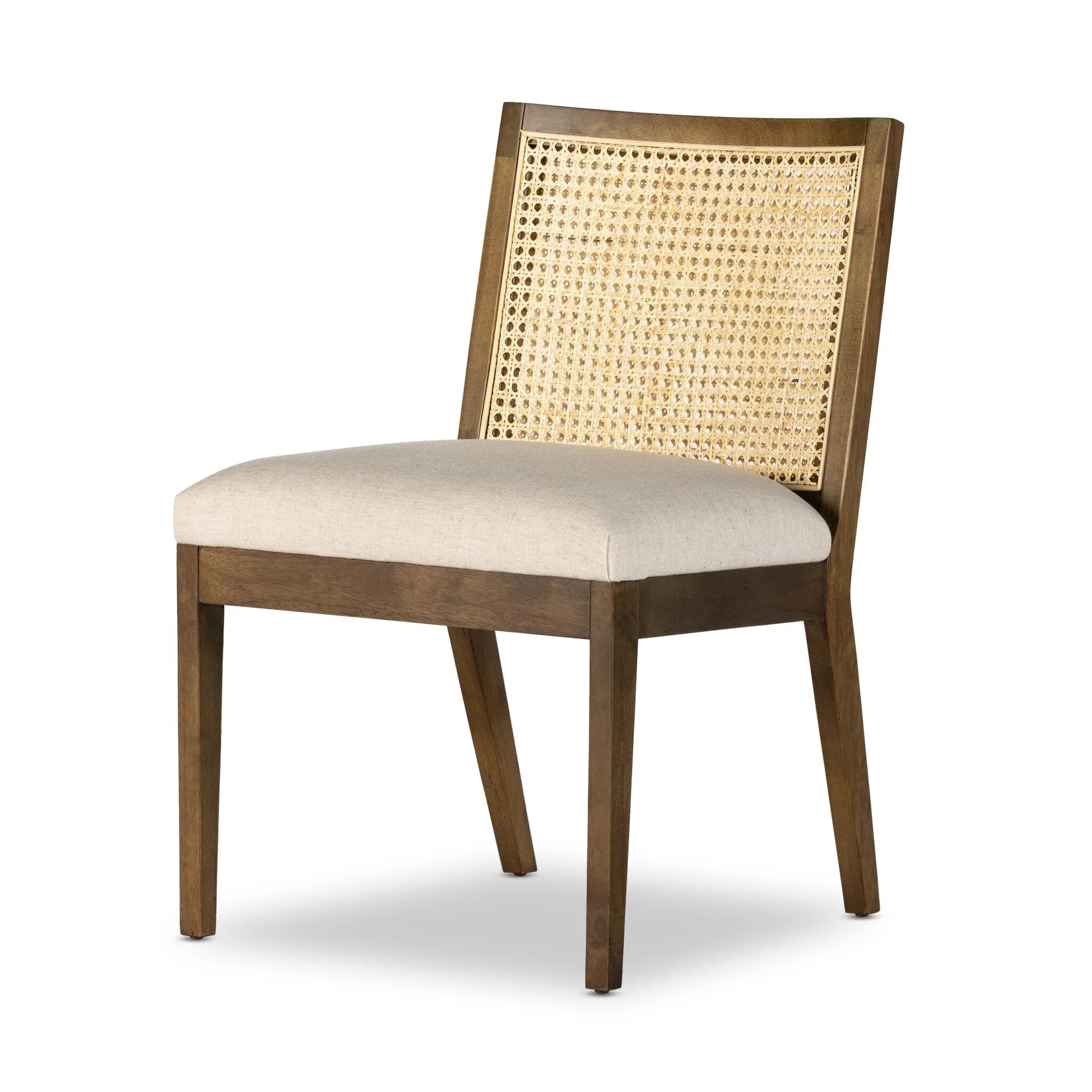 Antonia Cane Armless Dining Chair - Savile Flax | Toasted Parawood - Image 2