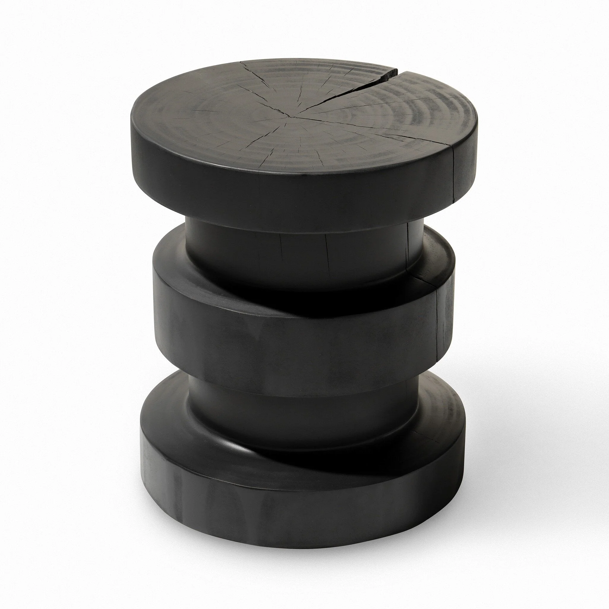 Inez End Table – Black Pine