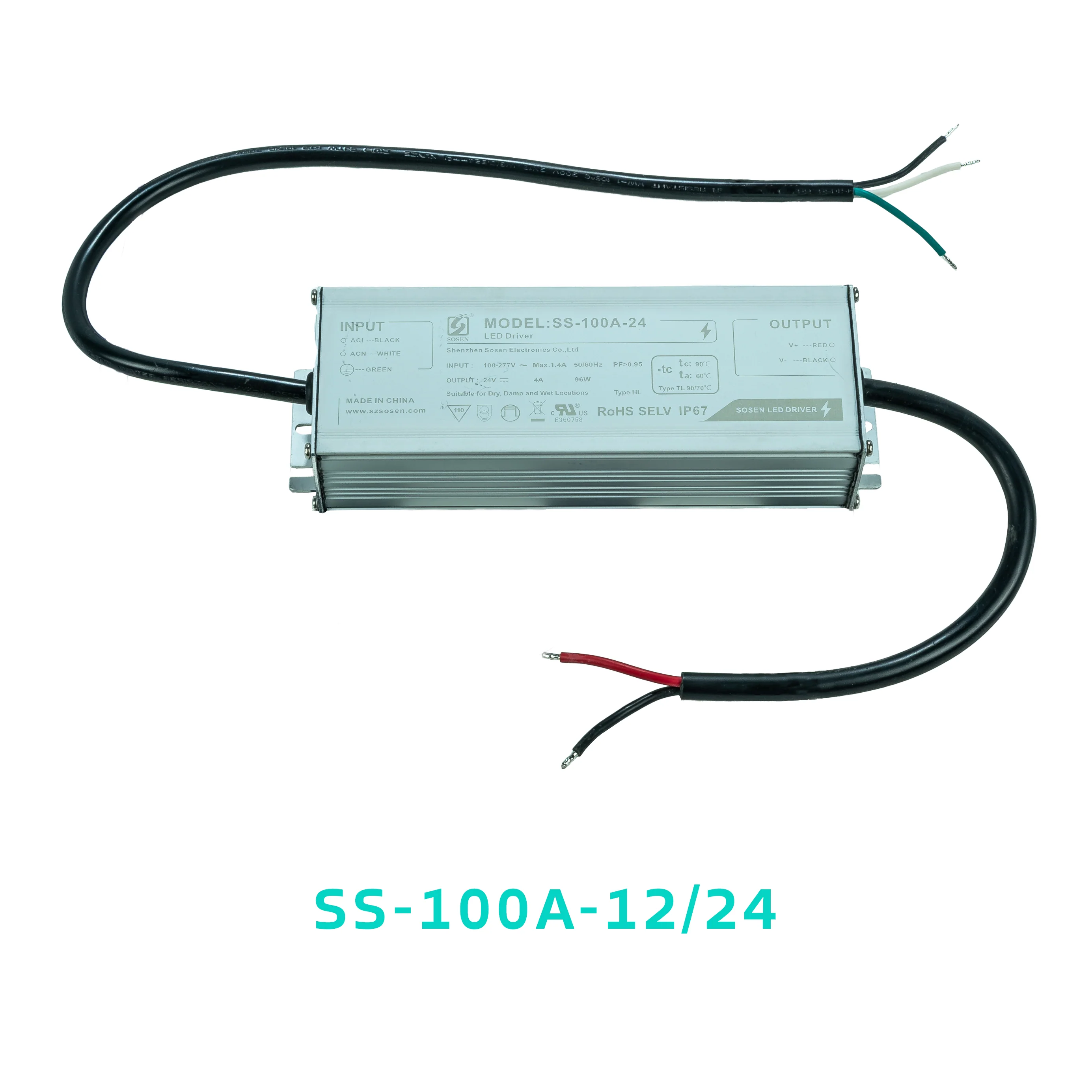 SOSEN SS-100A Constant Voltage Driver - 100W - IP67 #650-666 - Image 3