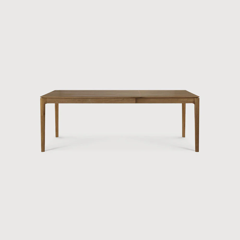 Bok Extendable Dining Table | Teak | Rectangular | 55"|87" X 35" - Image 1