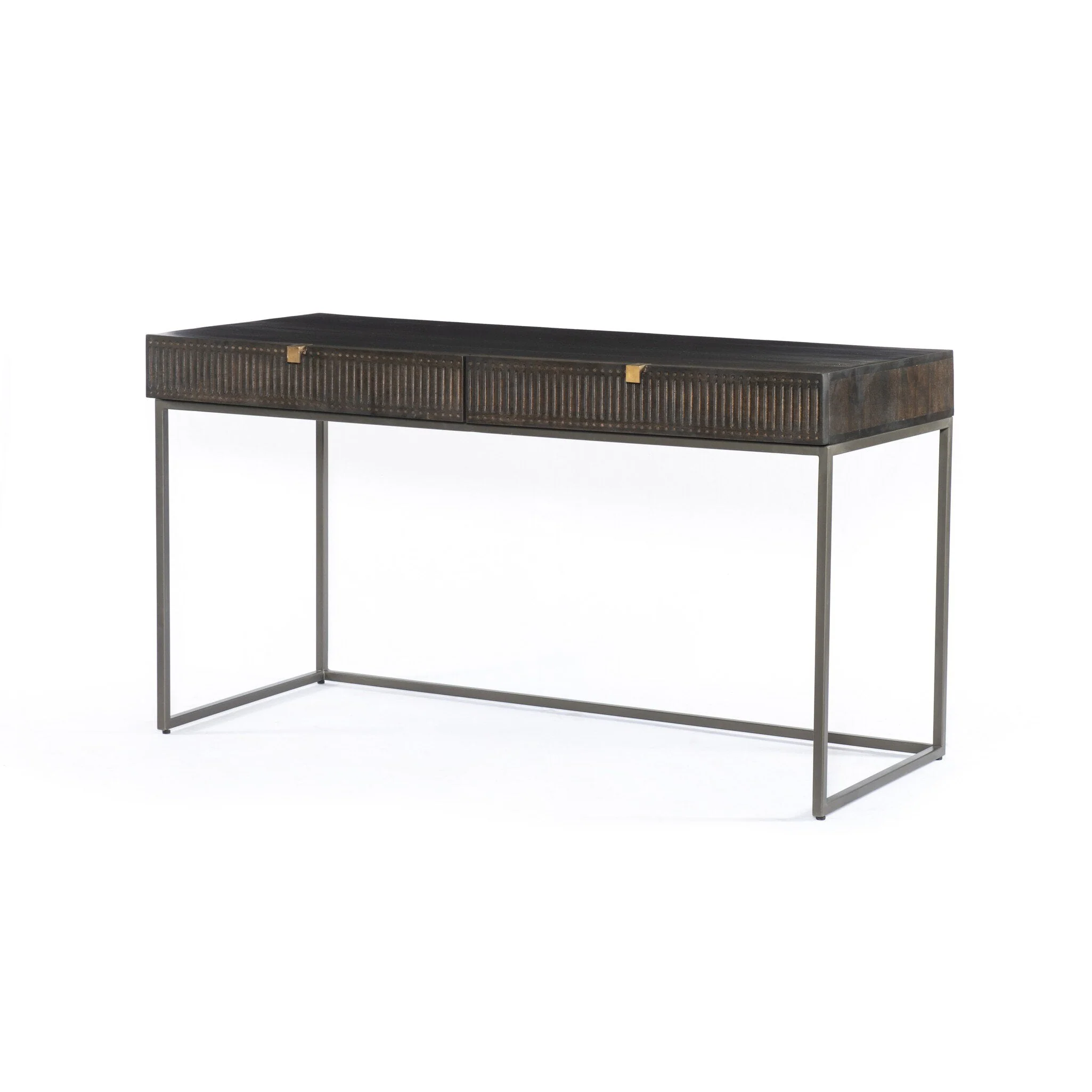 Kelby Writing Desk - Carved Vintage Brown - Image 2