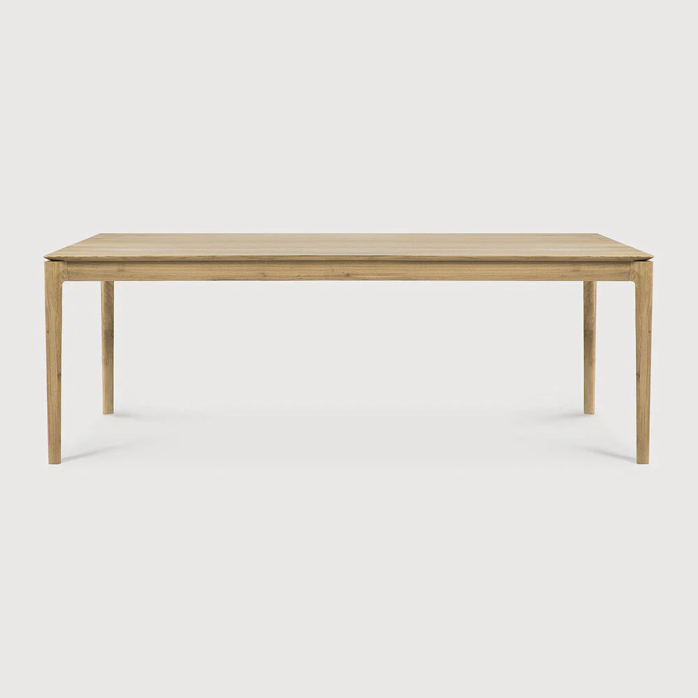 Bok Dining Table | Varnished Oak | Rectangular | 87" X 37" - Image 1