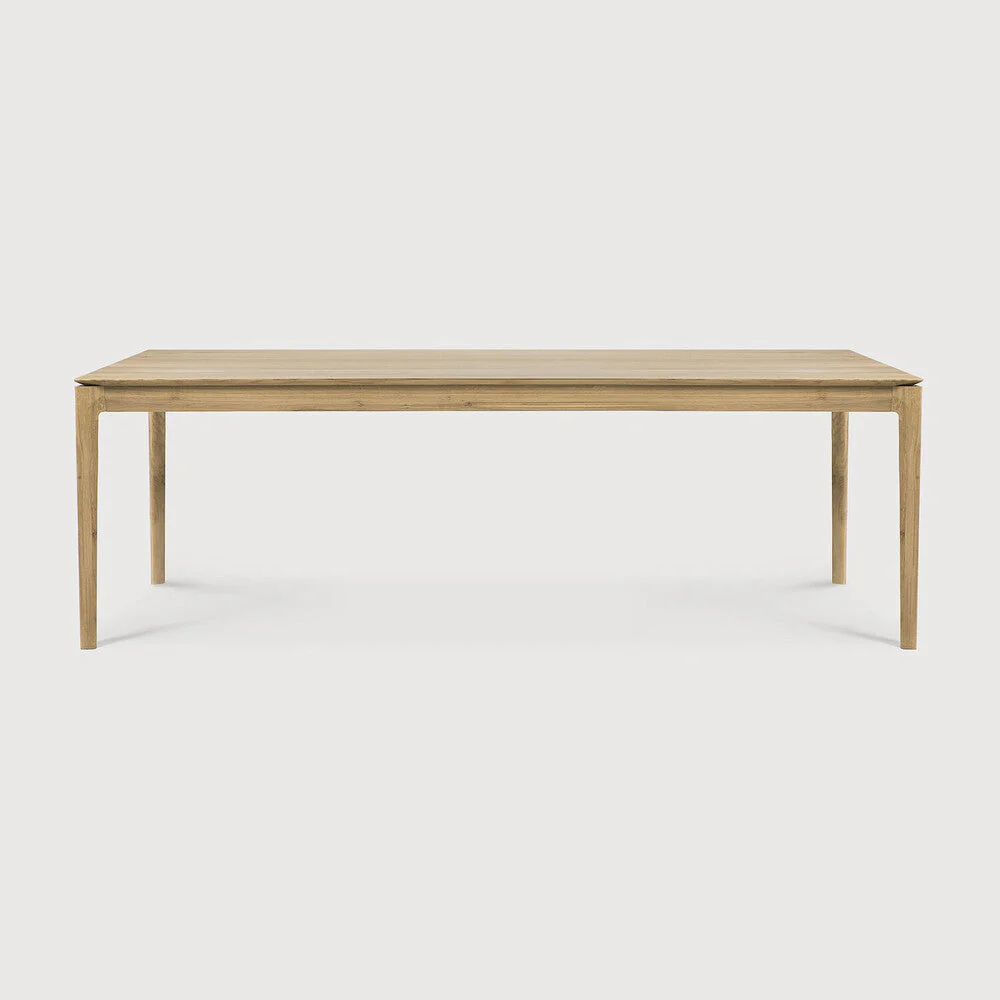 Bok Dining Table | Varnished Oak | Rectangular | 94" X 39" - Image 1