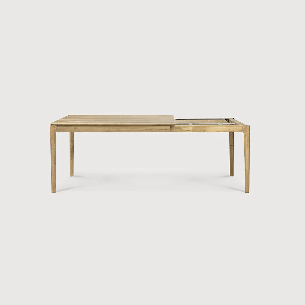 Bok Extendable Dining Table | Varnished Oak | Rectangular | 55"|87" X 35" - Image 3