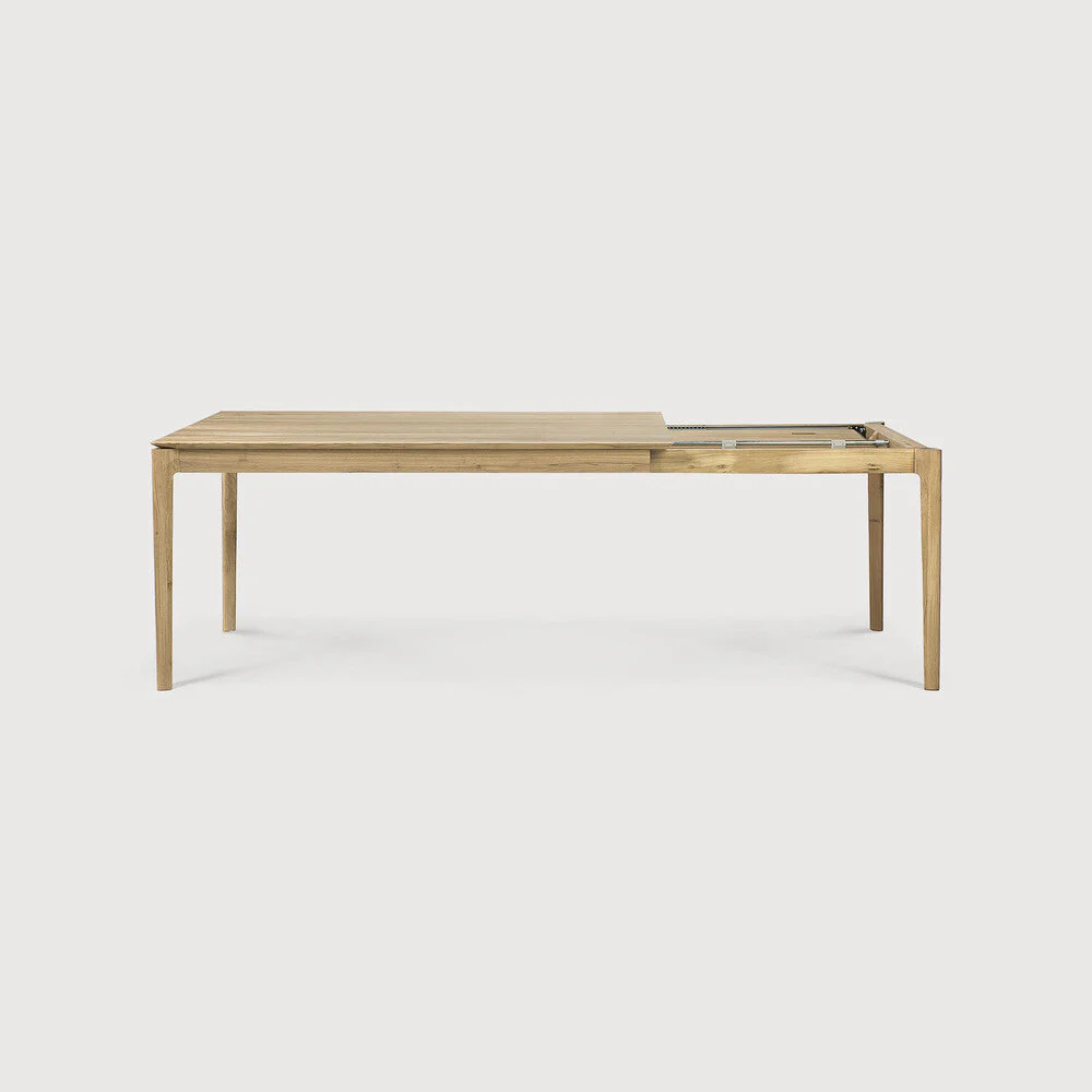 Bok Extendable Dining Table | Varnished Oak | Rectangular | 63"|94" X 35" - Image 2
