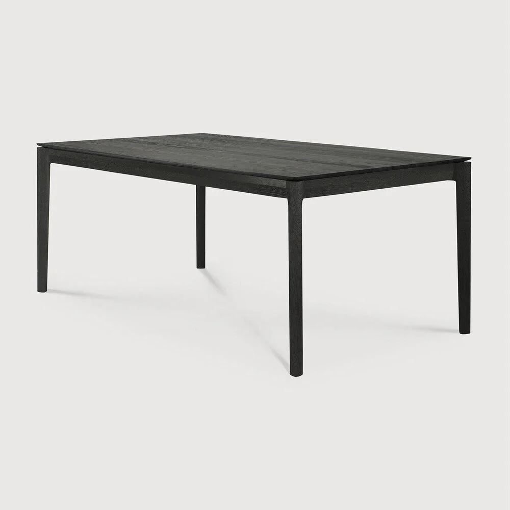 Bok Dining Table | Varnished Oak | Black | Rectangular | 63" X 31" - Image 2