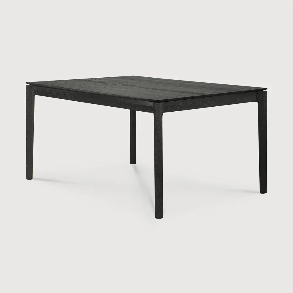 Bok Dining Table | Varnished Oak | Black | Rectangular | 55" X 31" - Image 2
