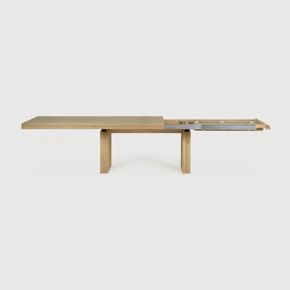 Double Extendable Dining Table | Oak | Rectangular - Image 3