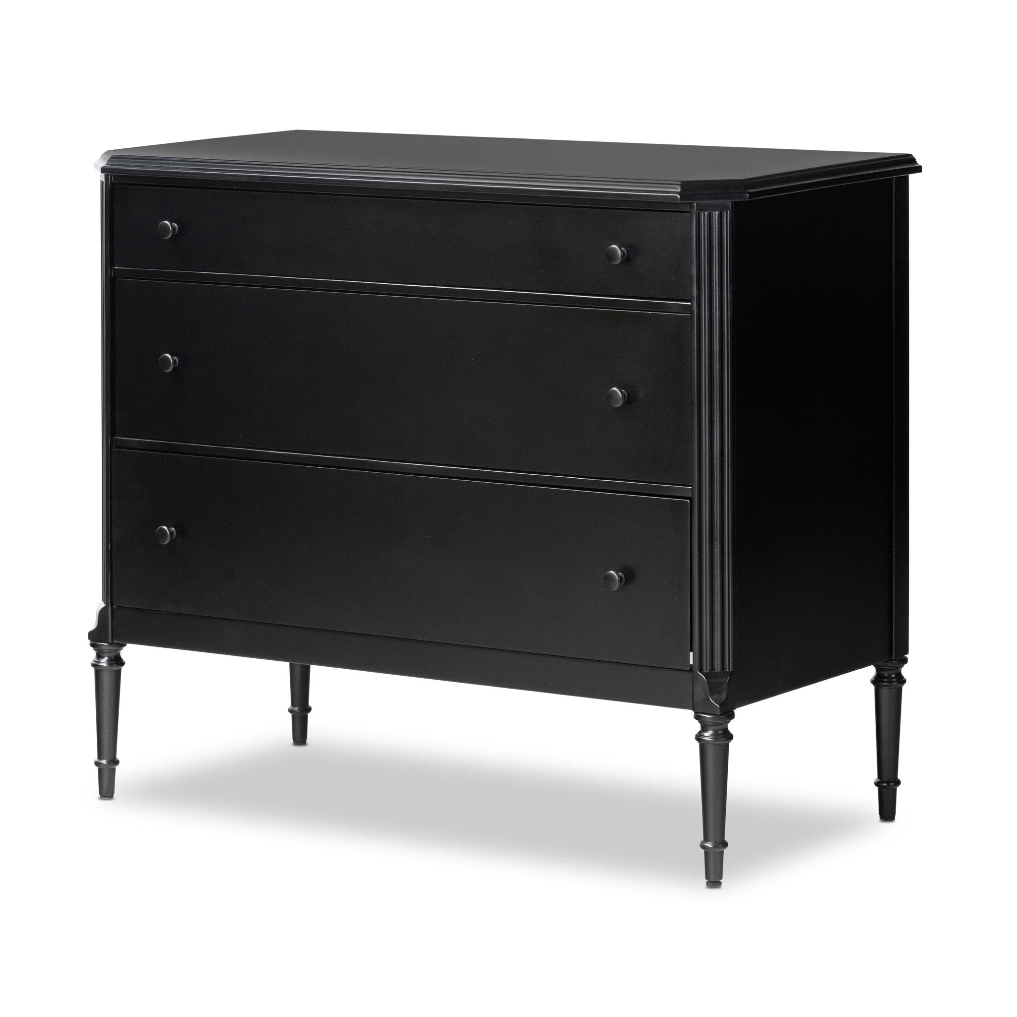 Lendon 3 Drawer Dresser - Black - Image 2