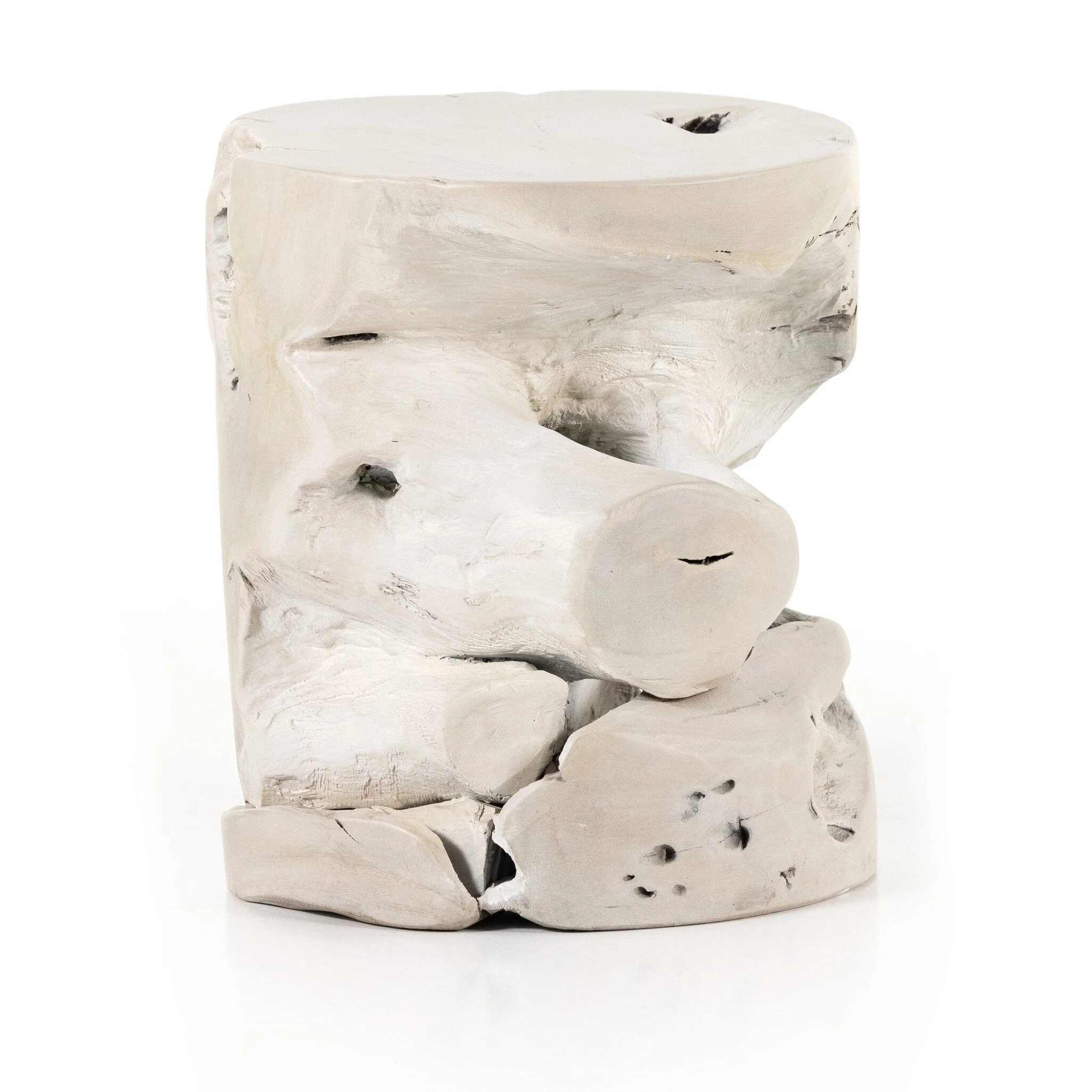 Teak Stool - Ivory Teak Root - Image 3
