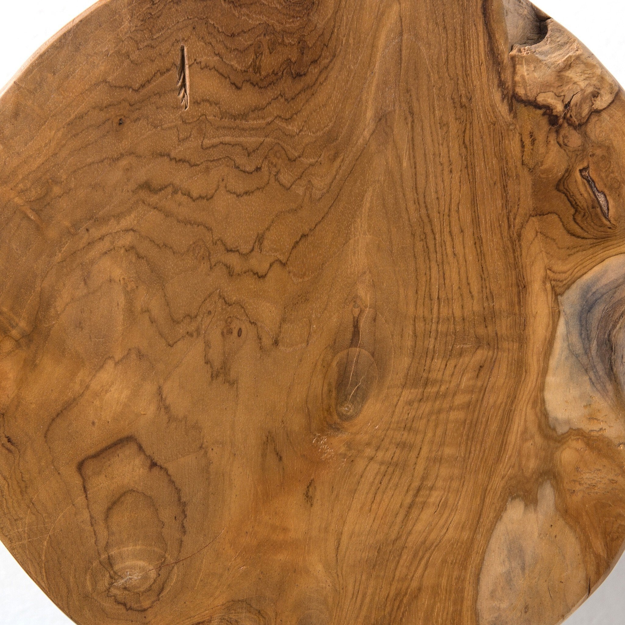 Teak Stool - Aged Natural Teak - Image 3