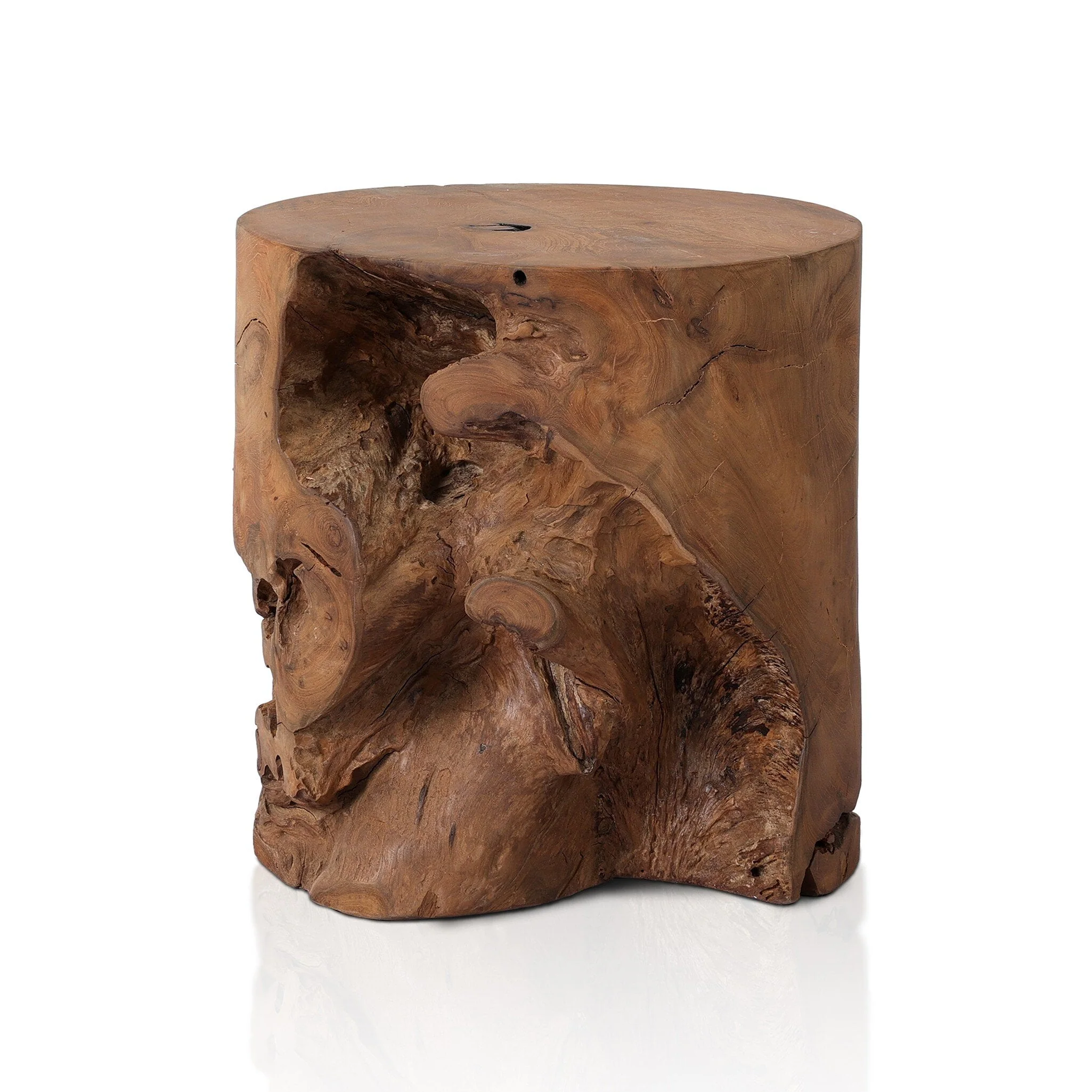 Teak Stool – Aged Natural Teak