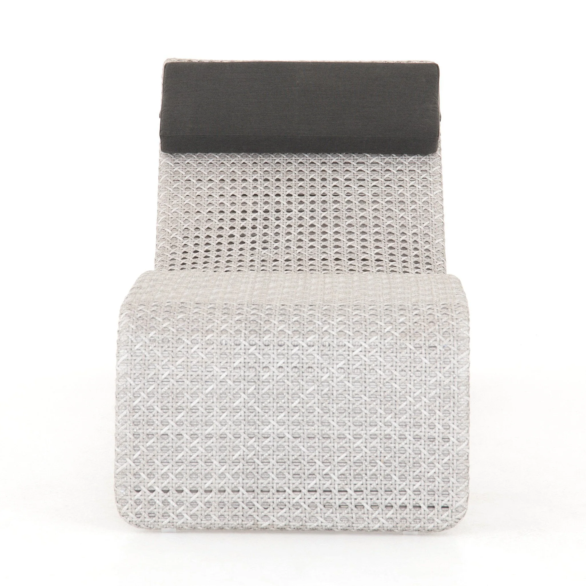 Paige Outdoor Woven Chaise – Arashi Graphite
