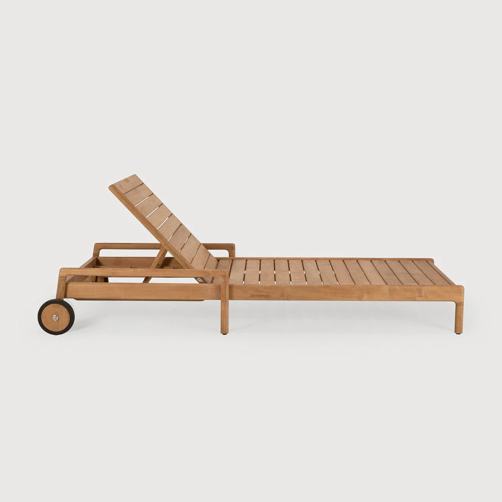 Jack Outdoor Adjustable Lounger Frame | Teak - Image 1