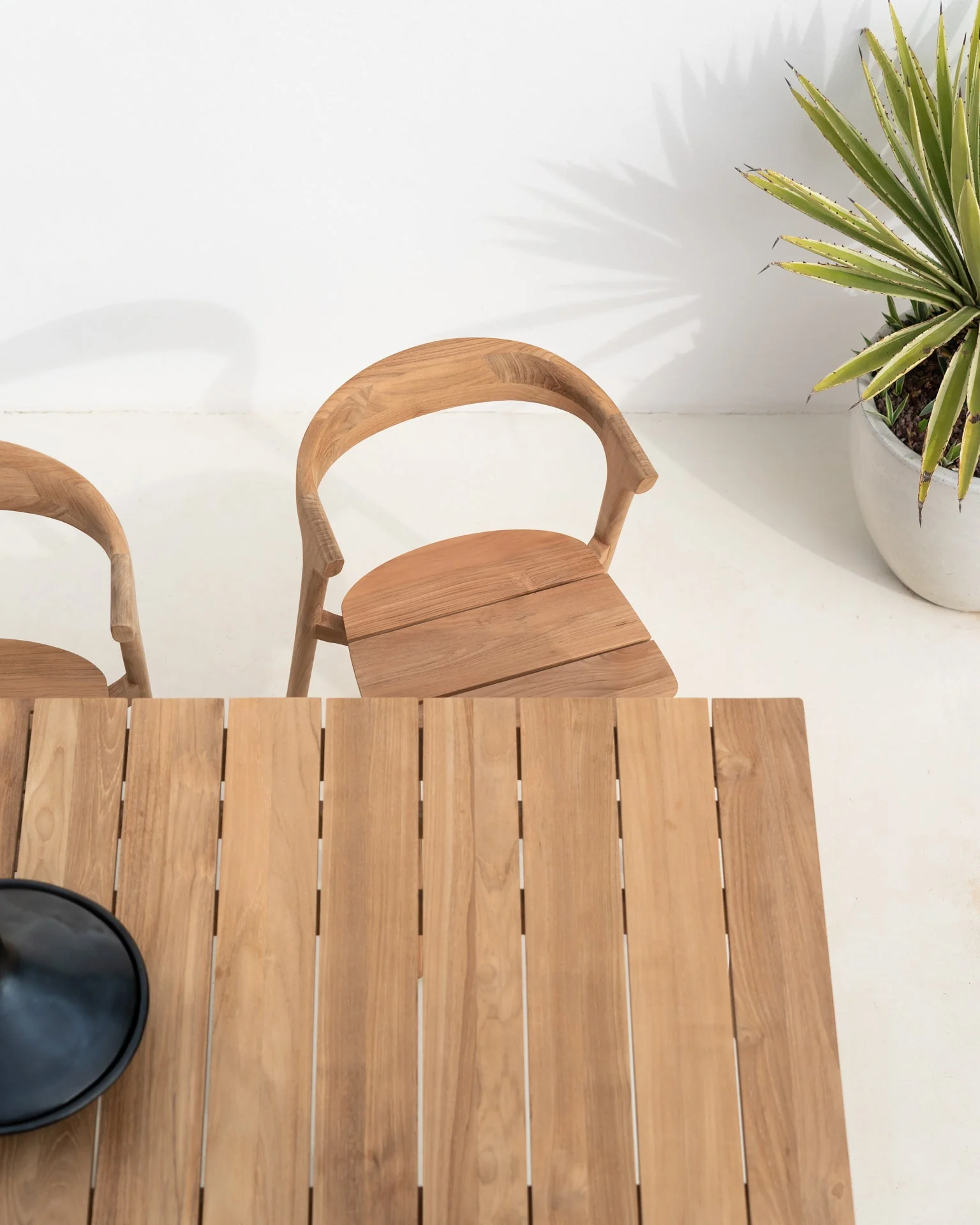 Bok Outdoor Dining Table | Teak | Rectangular | 79" X 39" - Image 3