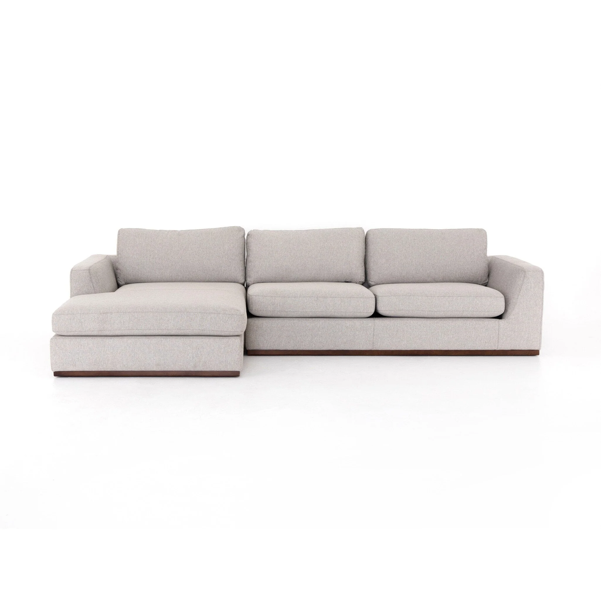 Colt 2-Piece Sectional - Aldred Silver | LAF - Image 1